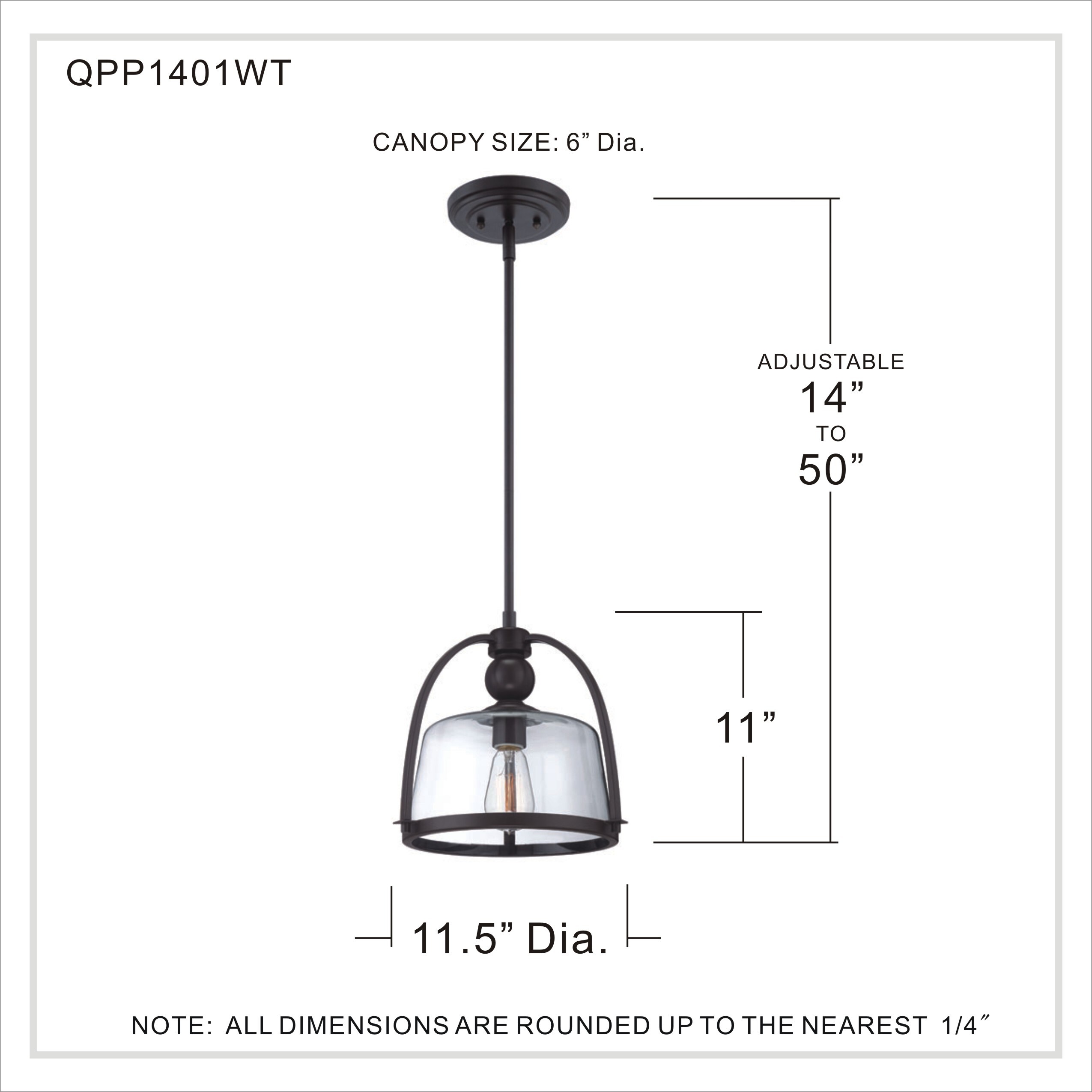 Quoizel QPP1401WT Pendant-Lights - View #5