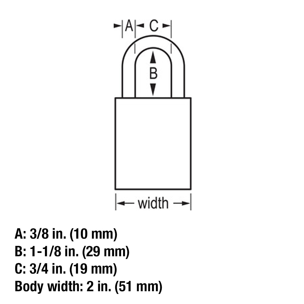 American Lock A50DSEN Padlocks-Locks-Cables - View #6