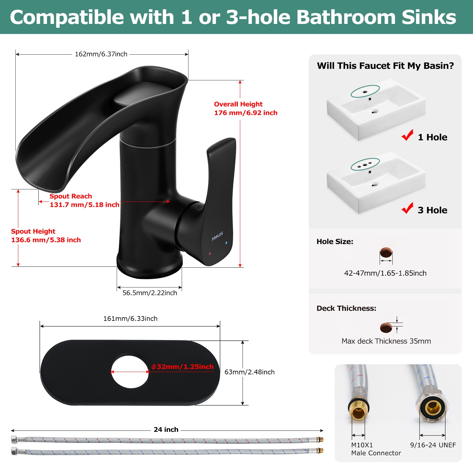 PARLOS 1437904PD Lavatory-Faucets - View #7