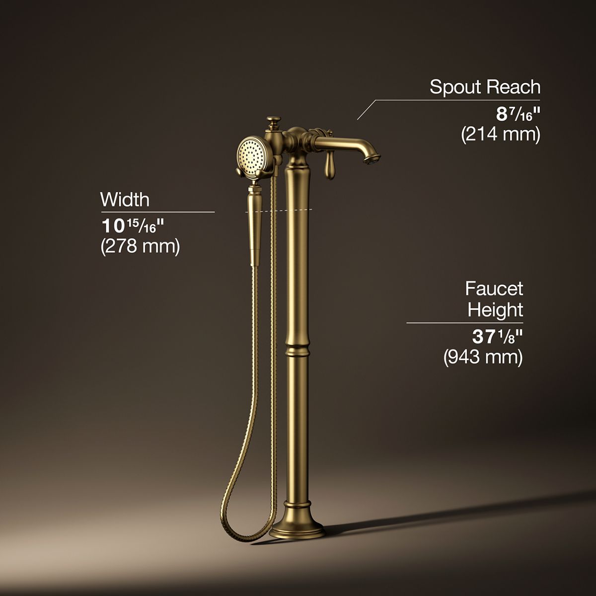 KOHLER T72790-9M-2MB Roman-Tub-Faucets - View #3