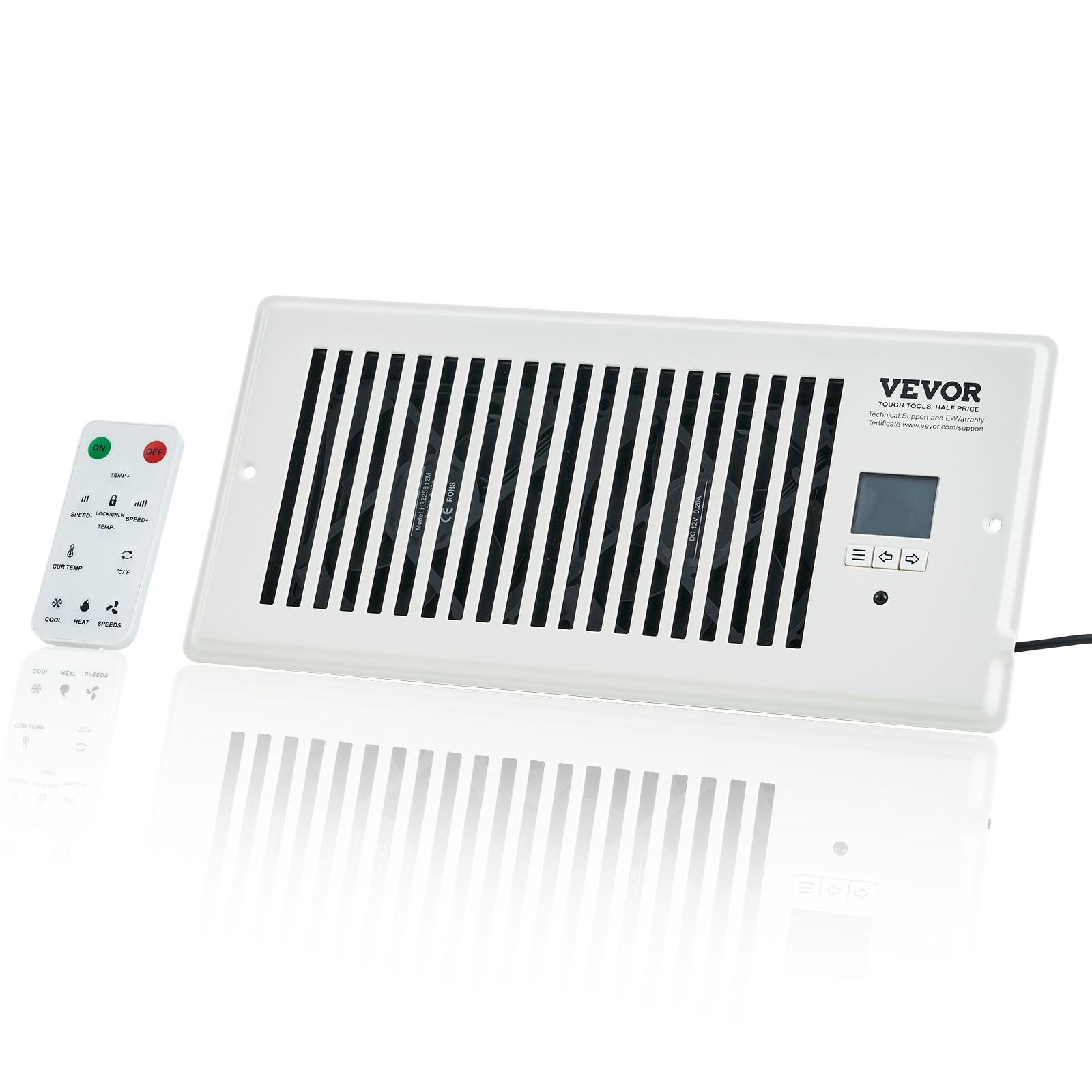 VEVOR ZCZTQFSB410INGECHV5 Register Booster Fan 100-CFM Heat/Moisture recovery Air Exchanger