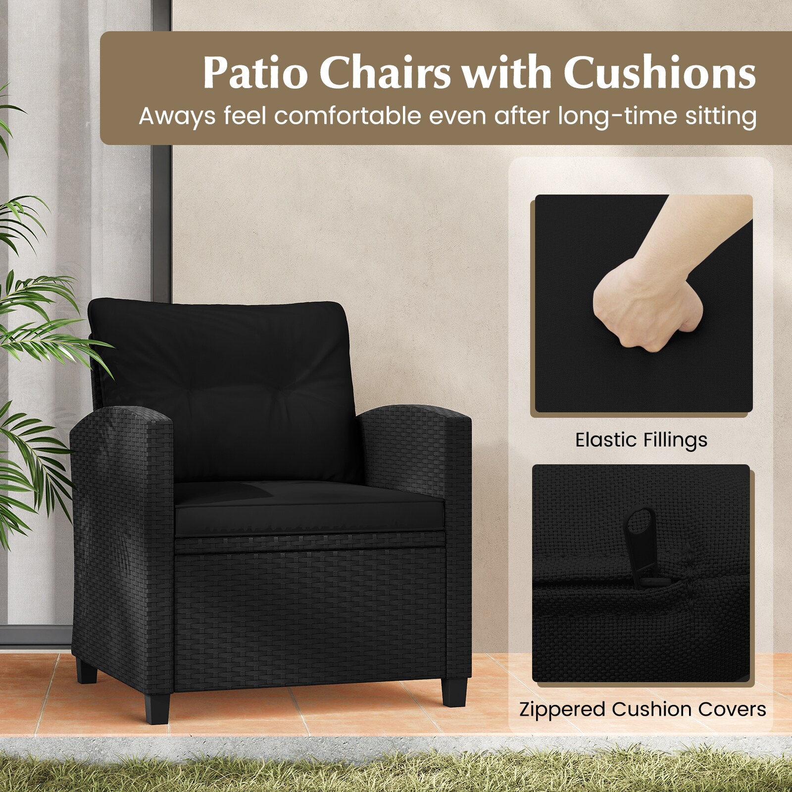 Slickblue D-CO-KB29327WH Patio-Conversation-Sets - View #6