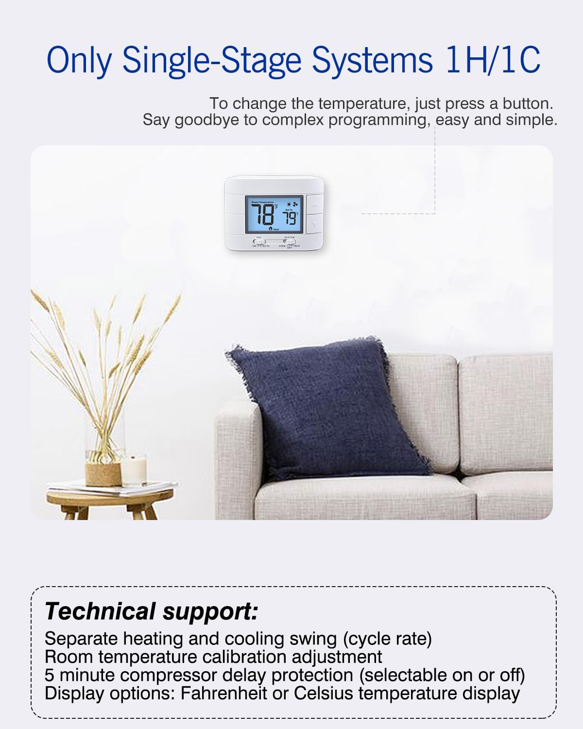 Ahfiwaso LAH0716H012 Nonprogram-Thermostats - View #3