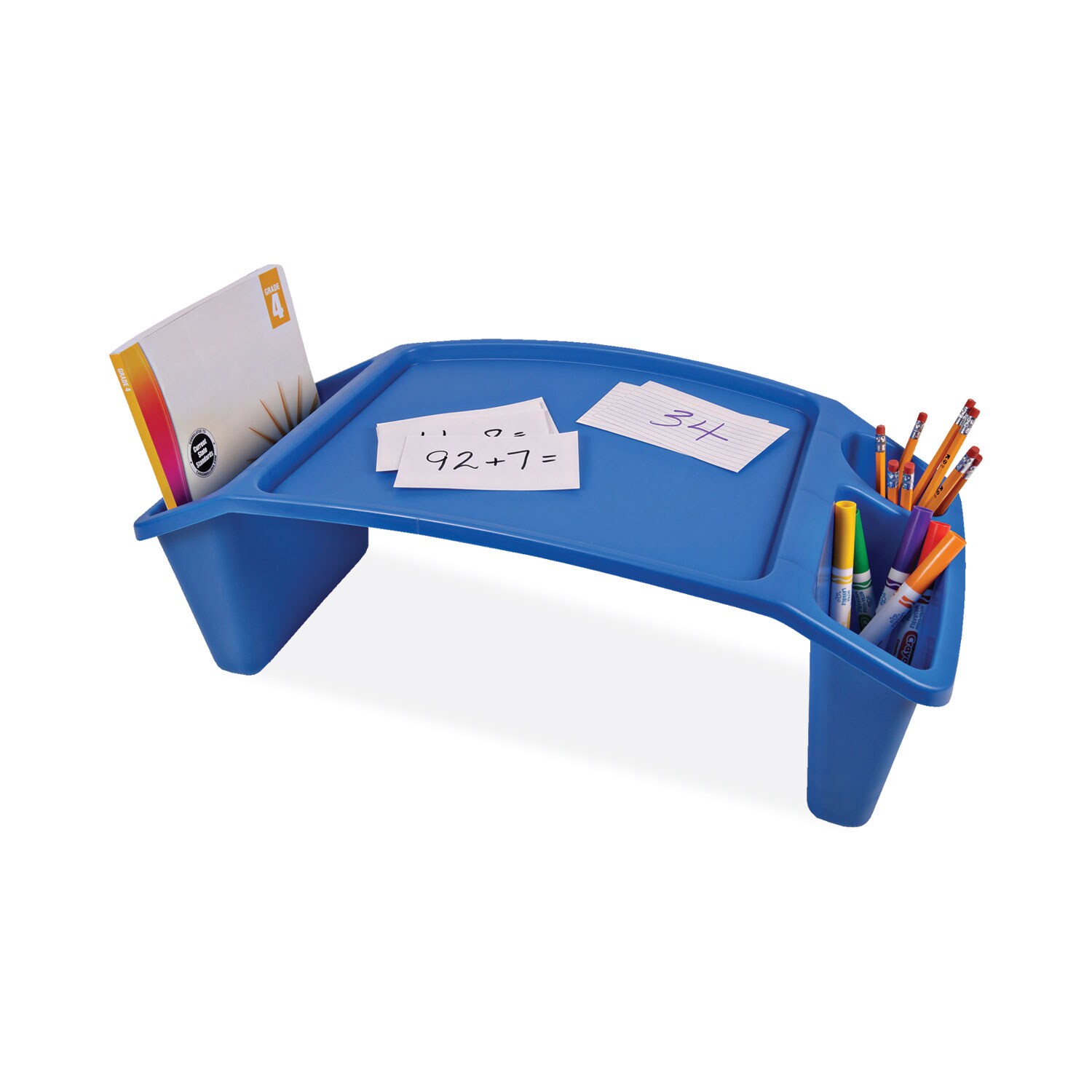 Deflecto ESNDEF39502BLU Antimicrobial Lap Desk Rectangular 23.35w x 12d x 8.53h Blue