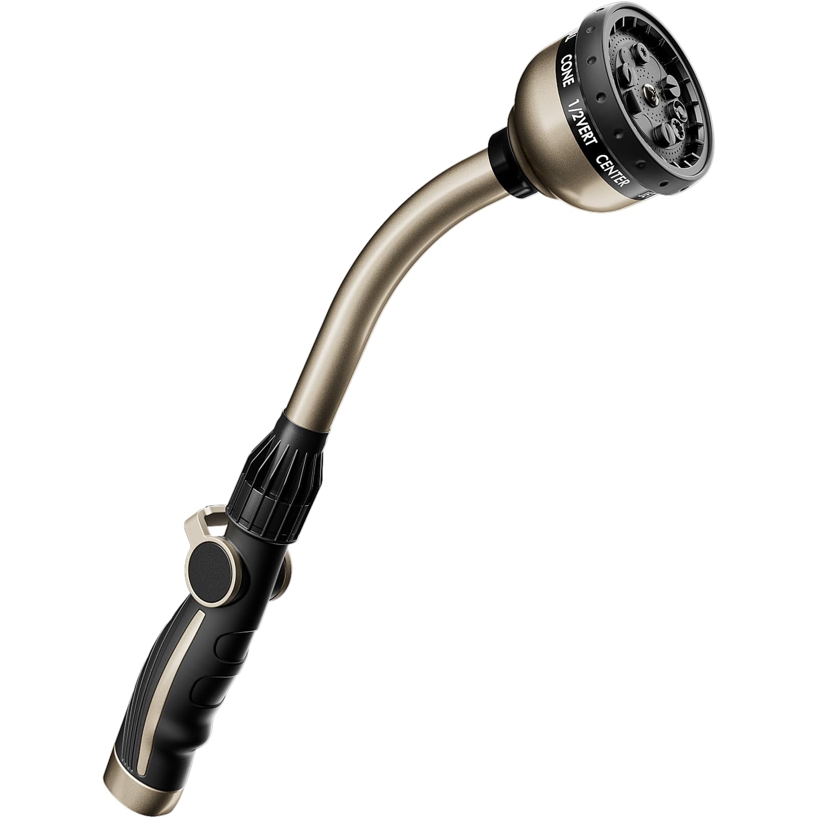 ITOPFOX Heavy Duty Metal Watering Wand 15 Inch Garden Hose Sprayer with ...