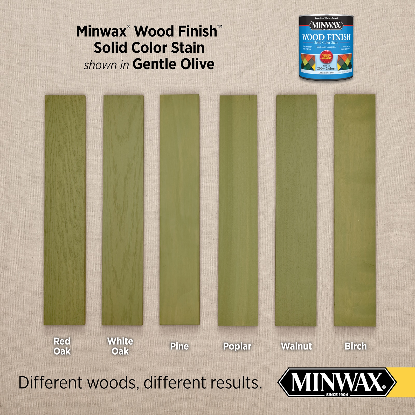 Minwax Water-based Gentle Olive Mw1017 Solid Interior Stain (1