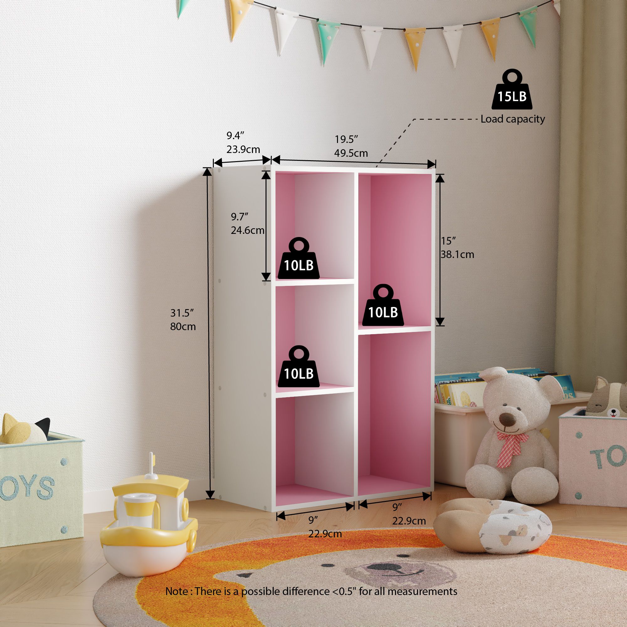 HomLux 11069WH/PI-A bookcases - View #4