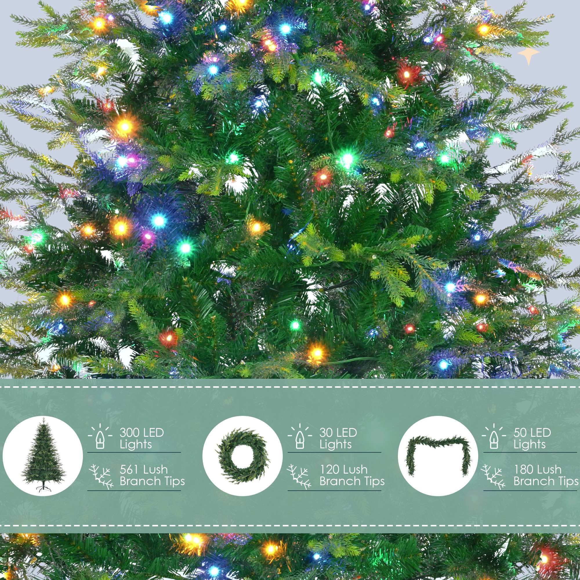 Bestier USLOW-N704P198430F Artificial-Christmas-Trees - View #8