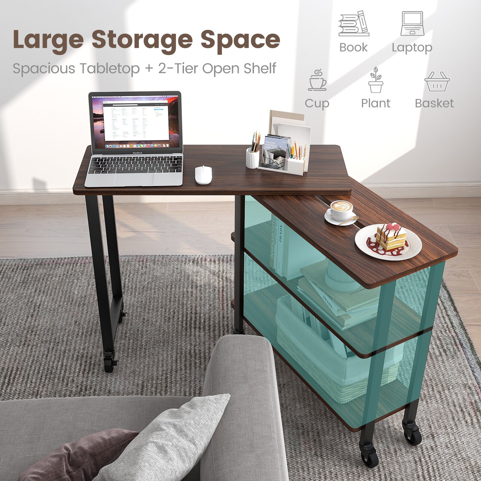 Slickblue D-CO-TW37036WH desks - View #4