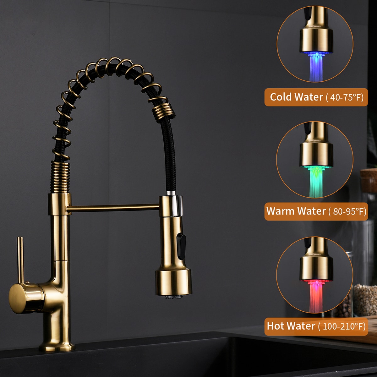 Fapully FA-B-1002G-LED Kitchen-Faucets - View #3