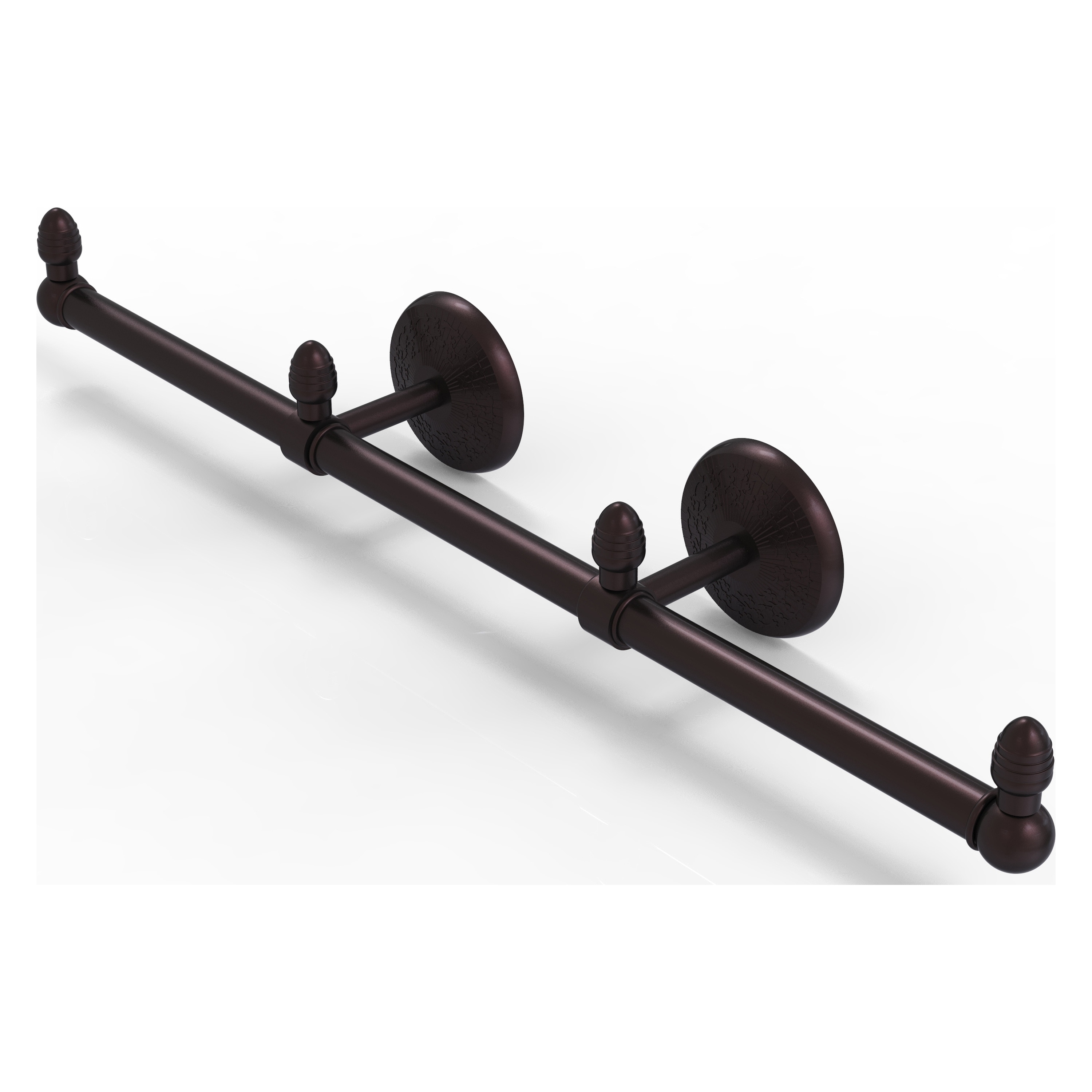 Allied Brass BPMC-HTB-3-ABZ Monte Carlo 22-in double Antique Bronze Wall mount Double Towel Bar