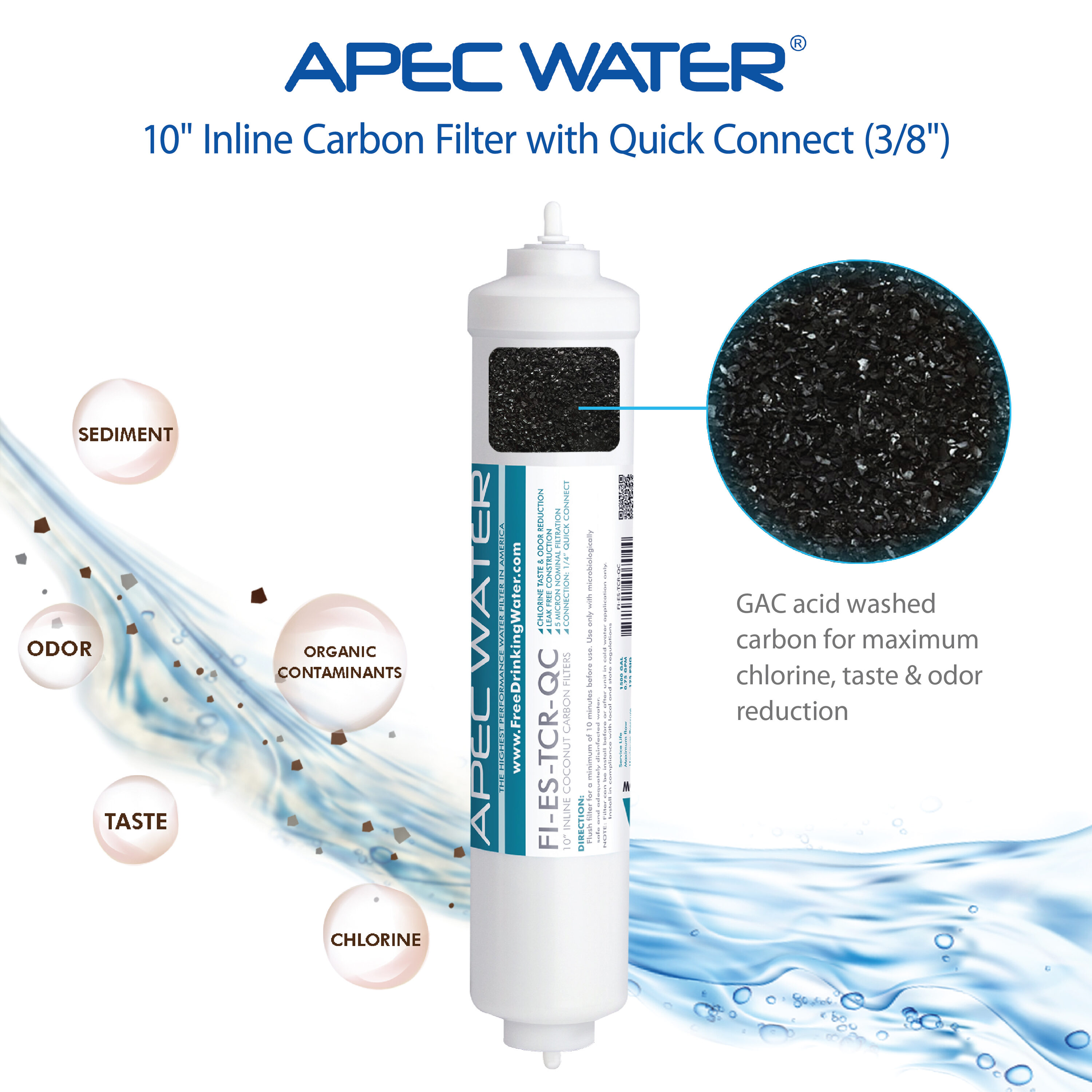 APEC Water FI-ES-TCR-QC Replacement-Water-Filters-Cartridges - View #2