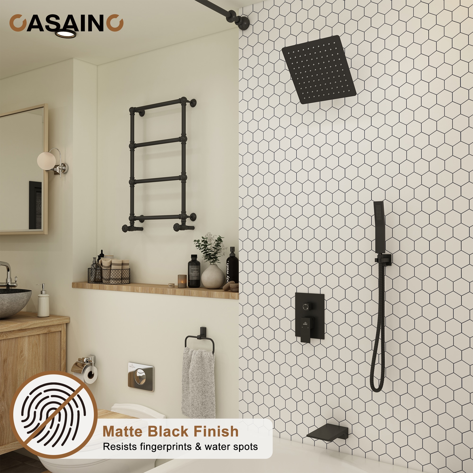 CASAINC MCS182-12MB Showerhead-Bar-Panels - View #4