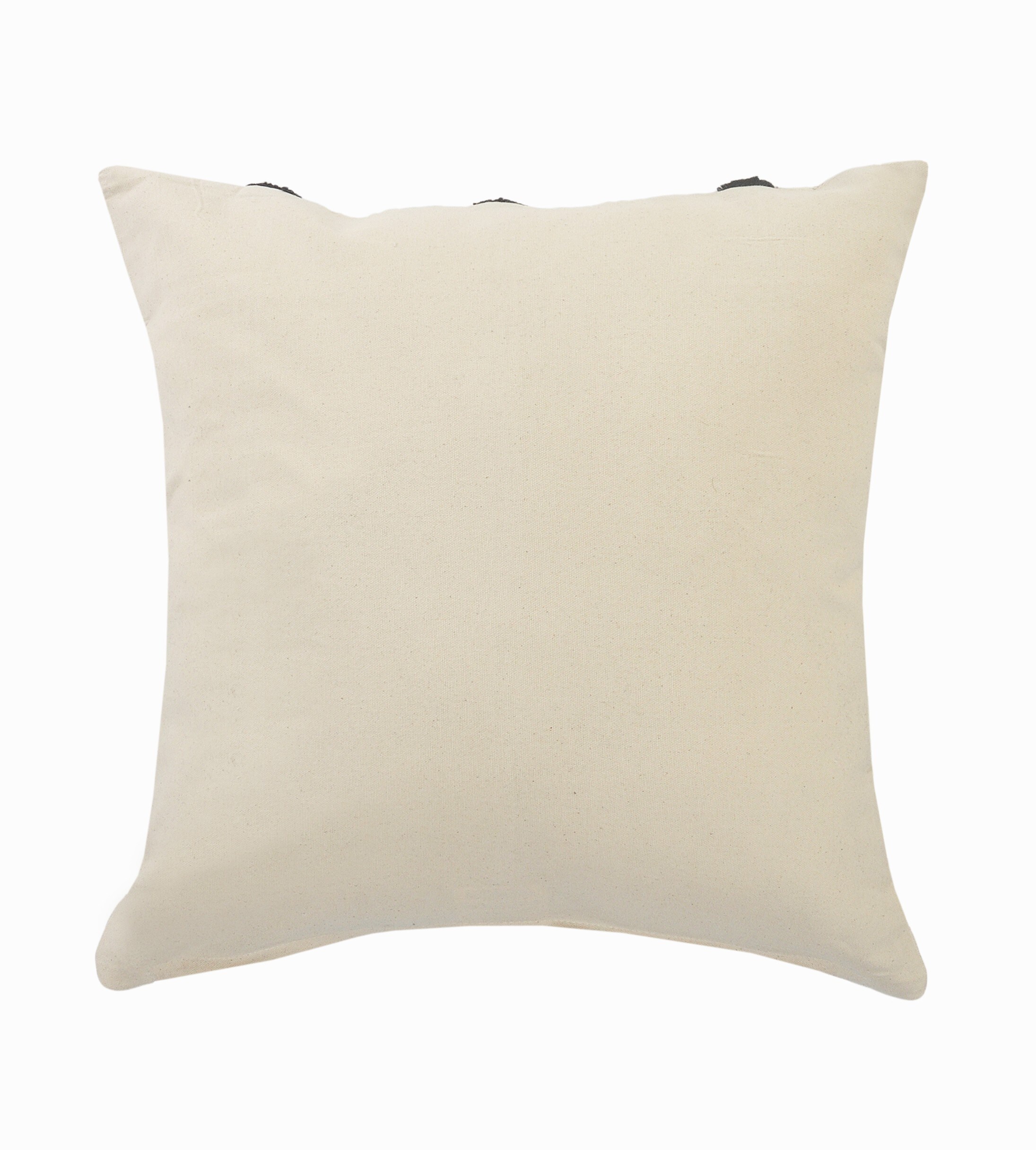 Natural and Black Chevron Cotton Throw Pillows, 20" x 20", Set of 2