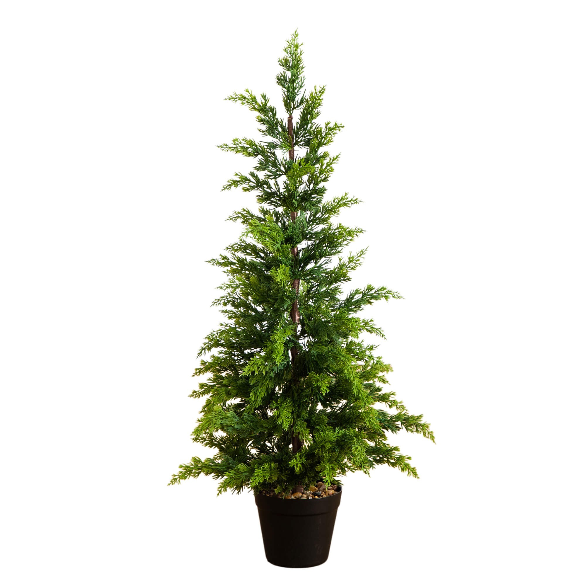 Nearly Natural 3-ft Cypress Slim Artificial Christmas Tree