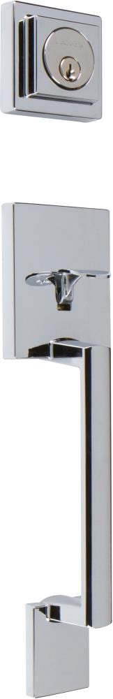 Delaney Hardware D40206 Avino Avino Chrome Single-Cylinder Deadbolt Entry door handleset with Knob