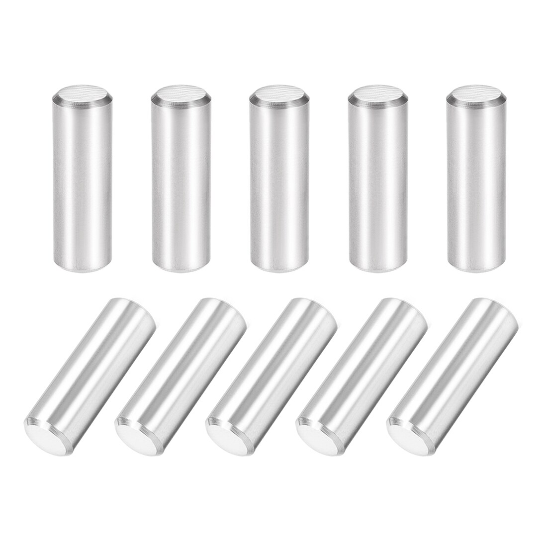 Unique Bargains 10pcs 10mm x 30mm Dowel Pin 304 Stainless Steel Cylindrical Shelf Support Pin Fasten Elements Silver Tone