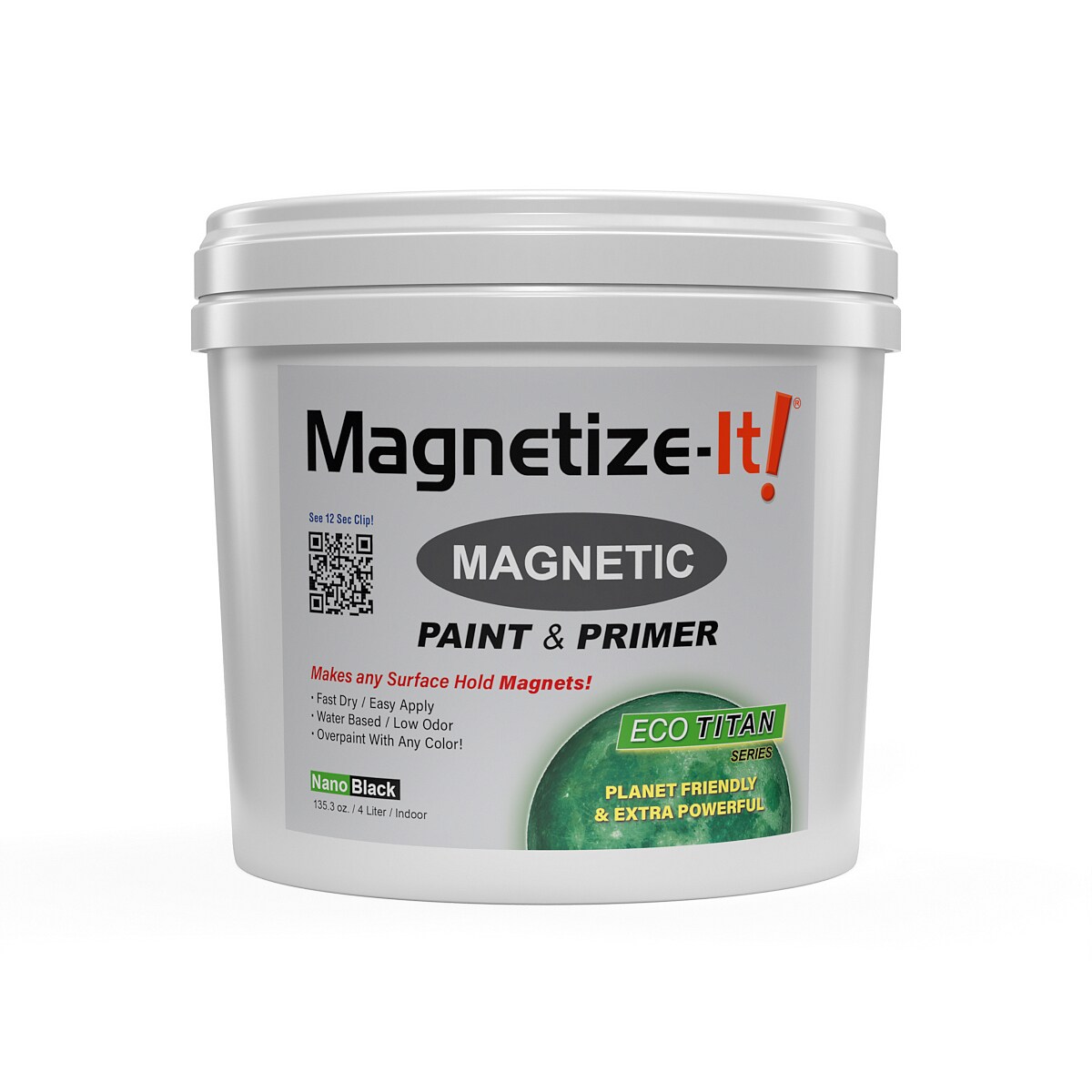 Magnetize-It! Magnetic Paint & Primer (Water Based) - Standard S Yield  16oz