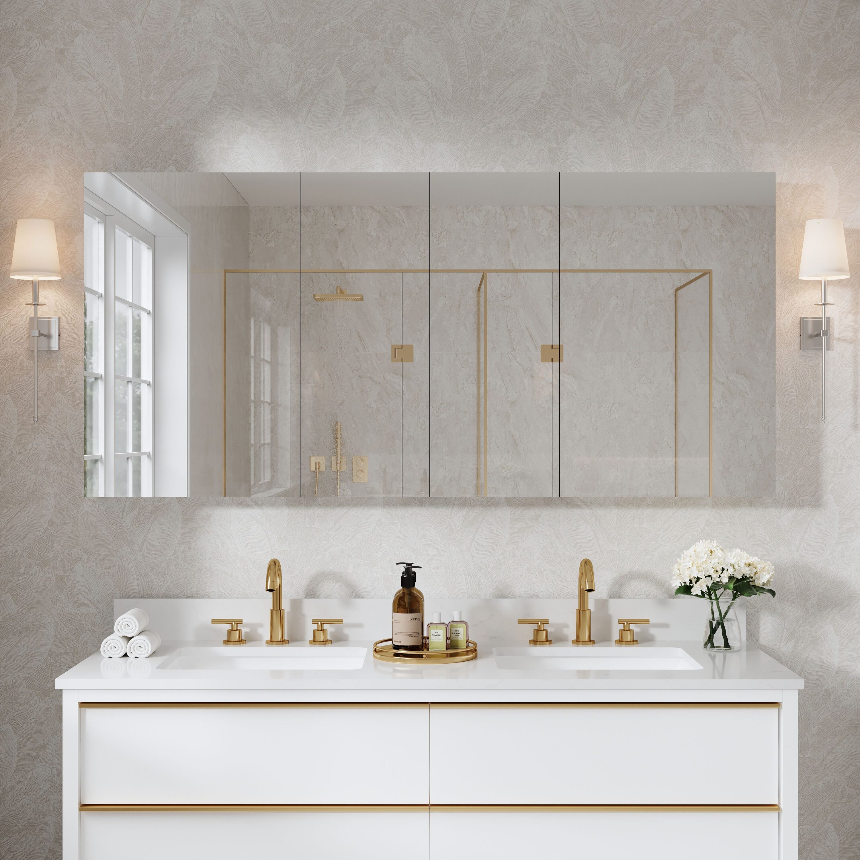WELLFOR EEX16M4824DX Bathroom-Medicine-Cabinets - View #3