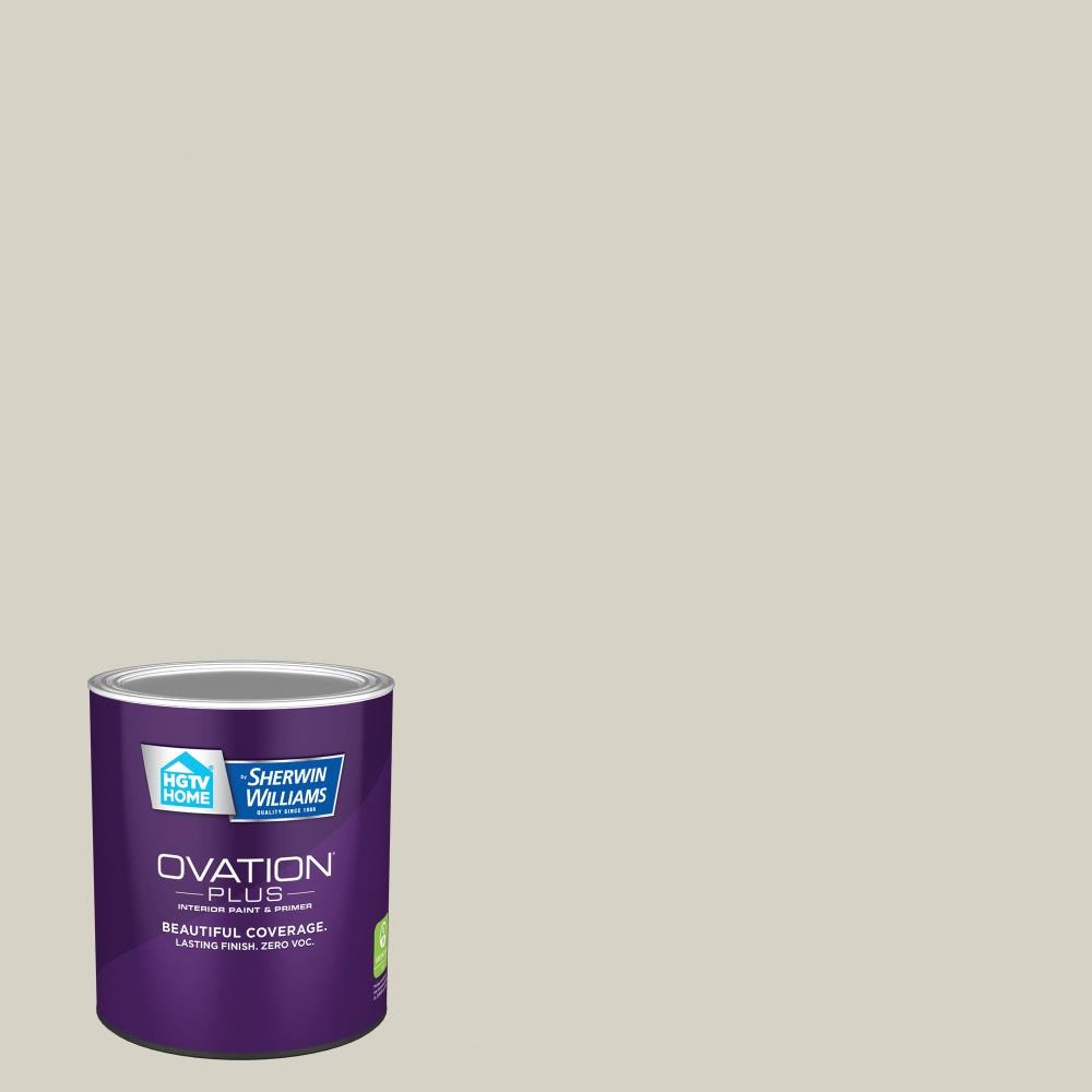 HGTV HOME by Sherwin-Williams 6006-1A-2557207 Ovation Plus Satin Warm Putty 6006-1A Latex Interior Paint Paint + Primer ( 1-quart )