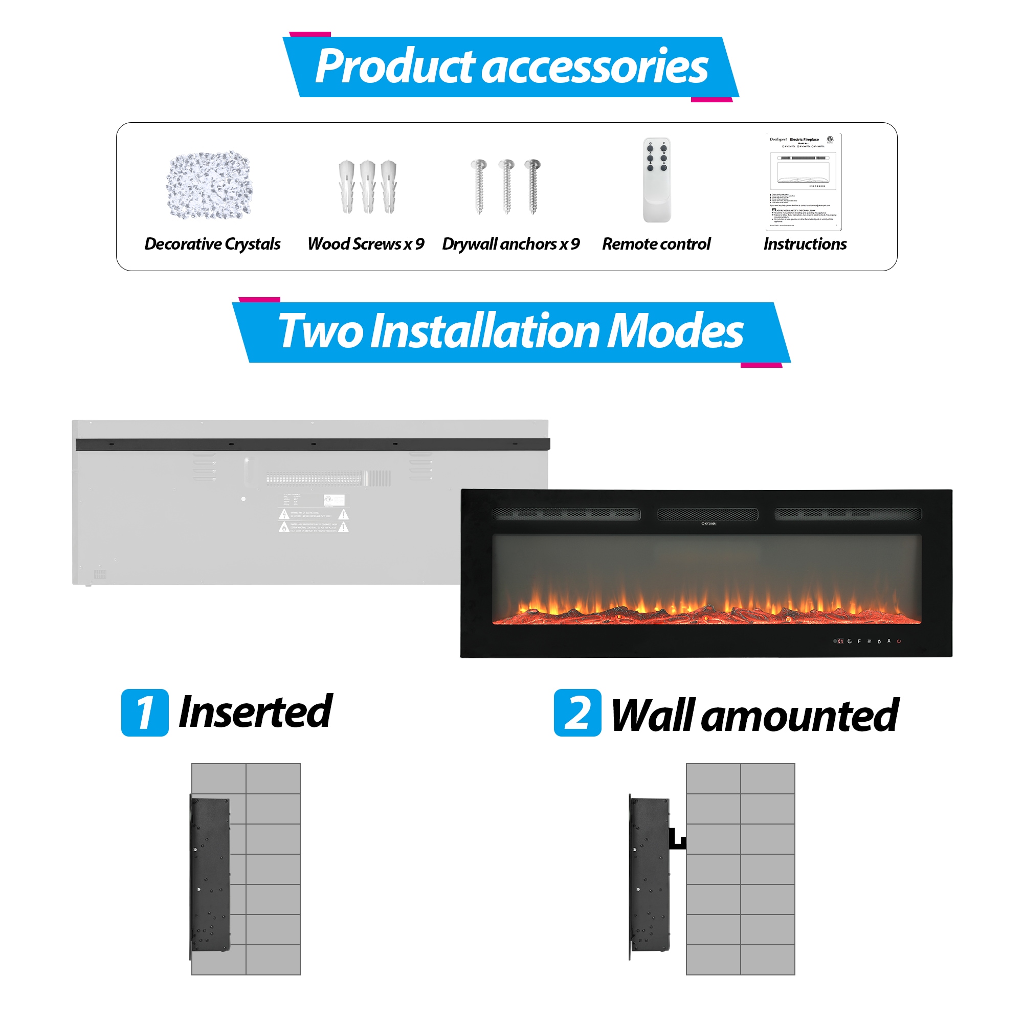  LS-DZBL-50 Electric-Fireplaces - View #7