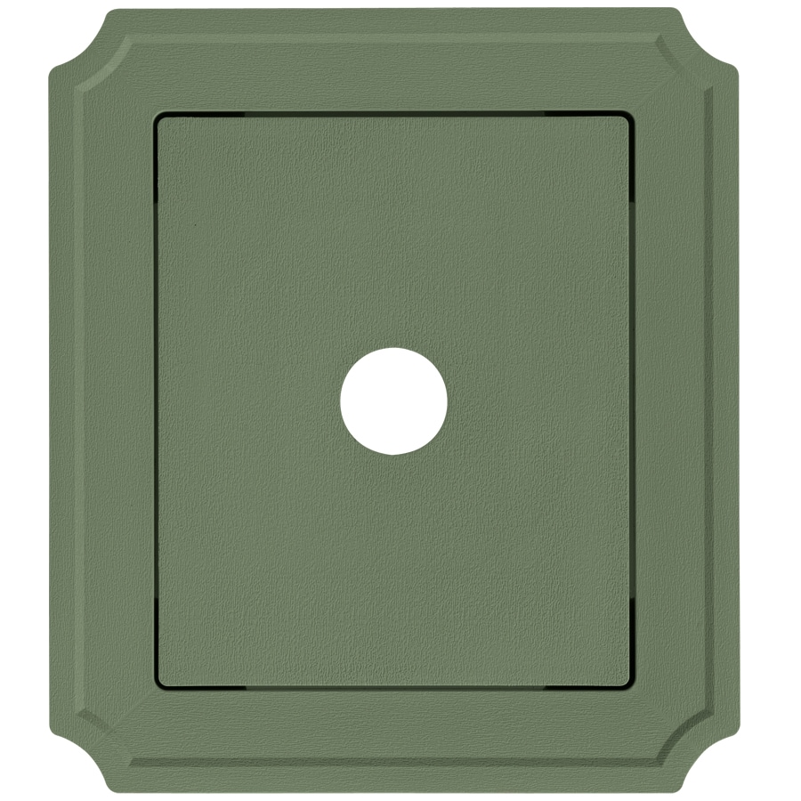 Ply Gem 139130 8.54-in x 7.52-in Palm Vinyl Universal Mounting Block