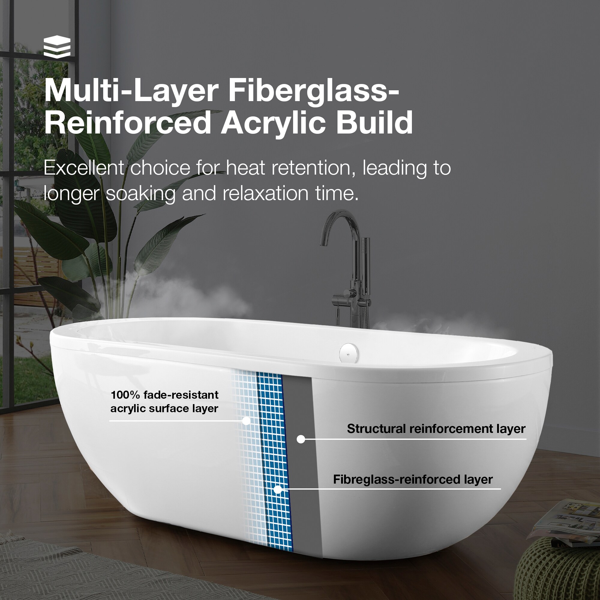OVE Decors SERENITY-71 bathtubs - View #4