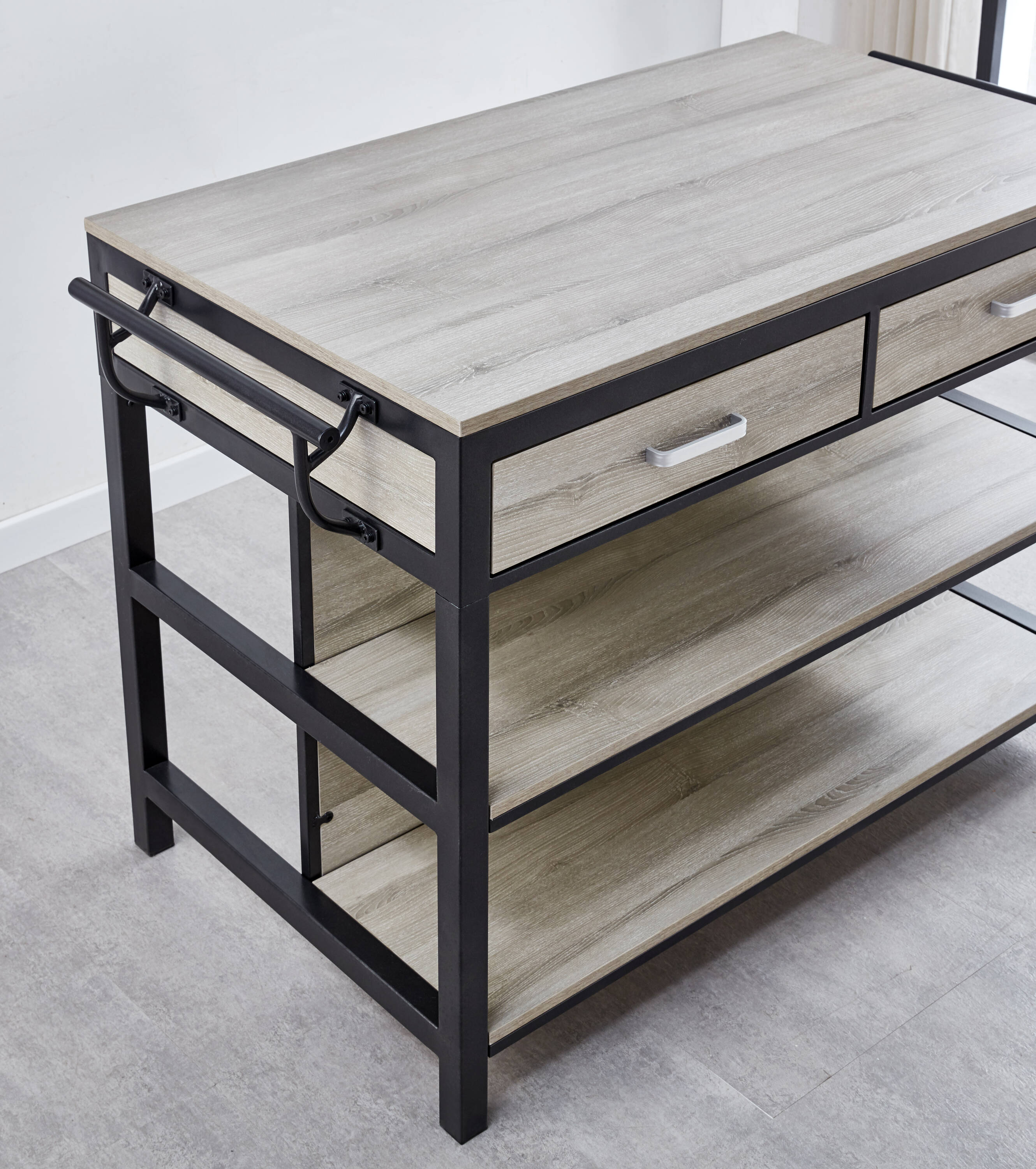 Driftwood Gray Transitional Counter Height Dining Table