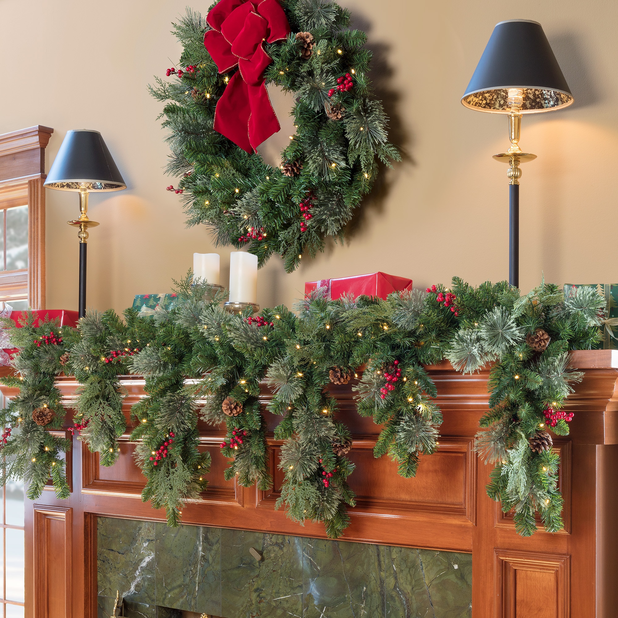 Haute Decor HDC18BLB Artificial-Christmas-Garland - View #5