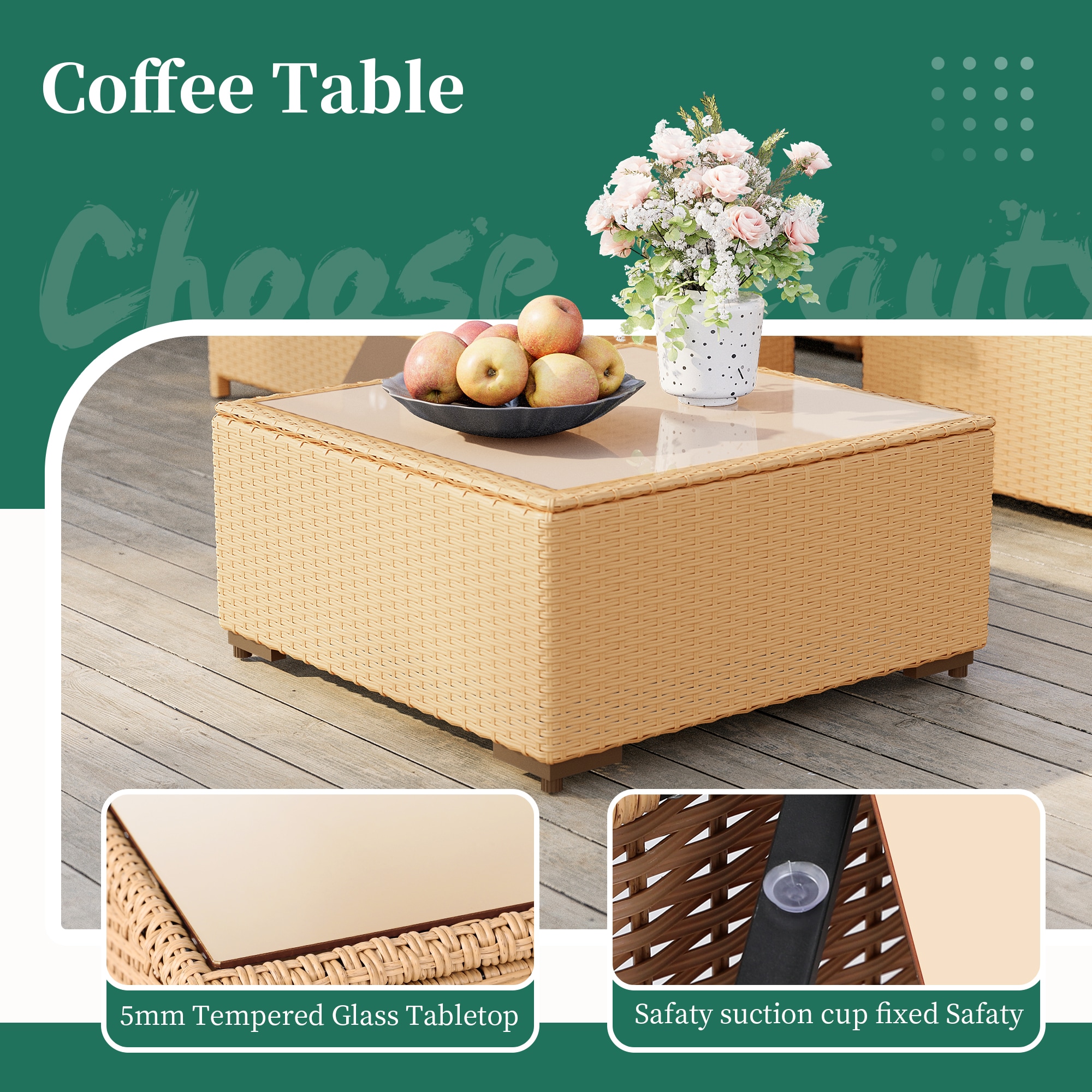 UPHA TBBE-AB43B-NAVYBLUE Patio-Conversation-Sets - View #8