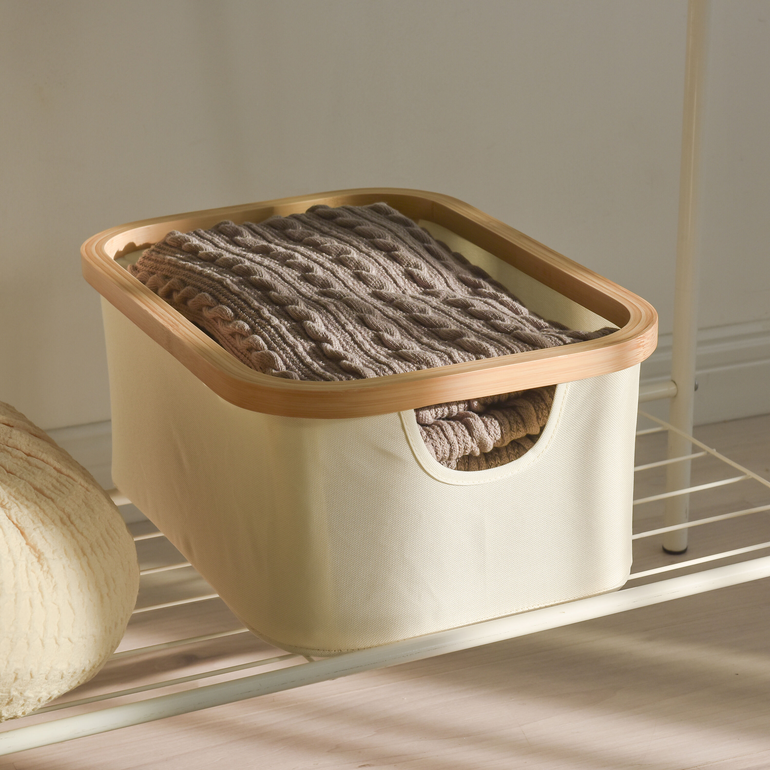 we think storage Cotton Hamper and Basket Set in the Laundry Hampers & Baskets  department at