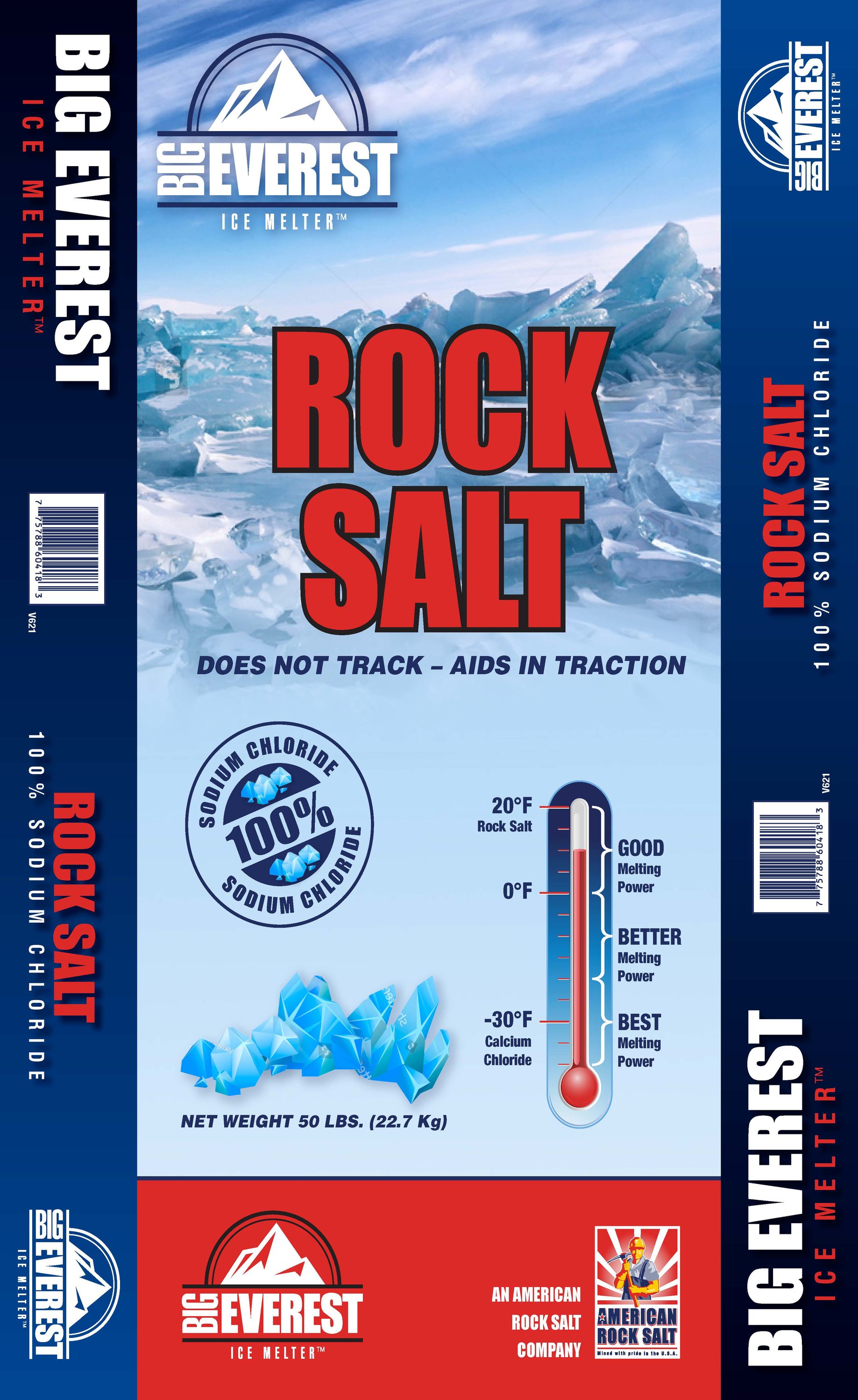 Vaporizer Rock Salt Ice Melt, 25 lb
