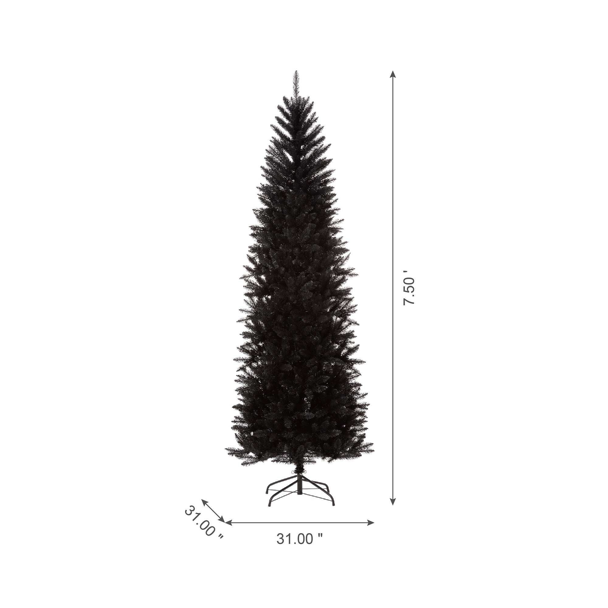 Glitzhome 7.5-ft Artificial Christmas Tree in the Artificial Christmas ...