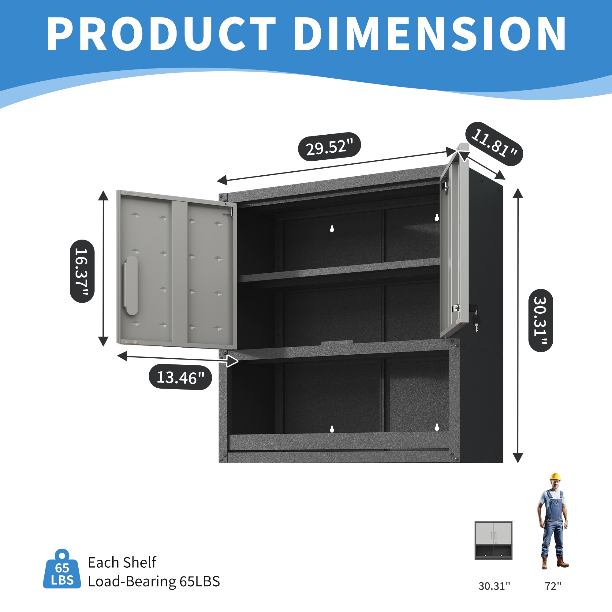 LOVMOR SF-R-T2398P236505 Utility-Storage-Cabinets - View #2
