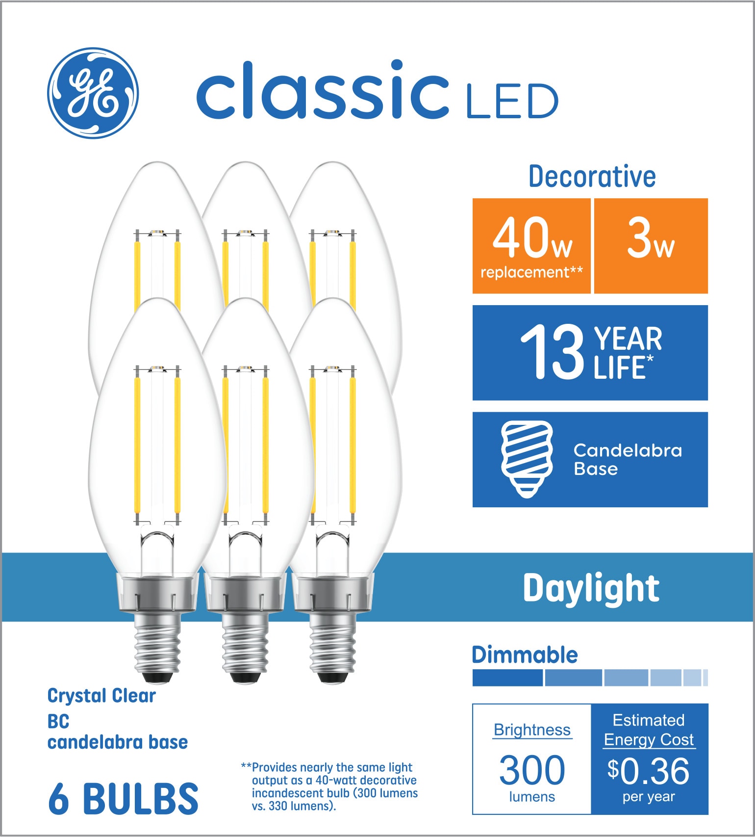 B10 Light Bulbs at