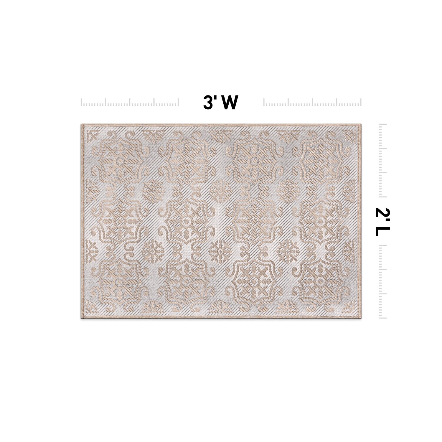World Rug Gallery 119NATURAL2X3 rugs - View #3