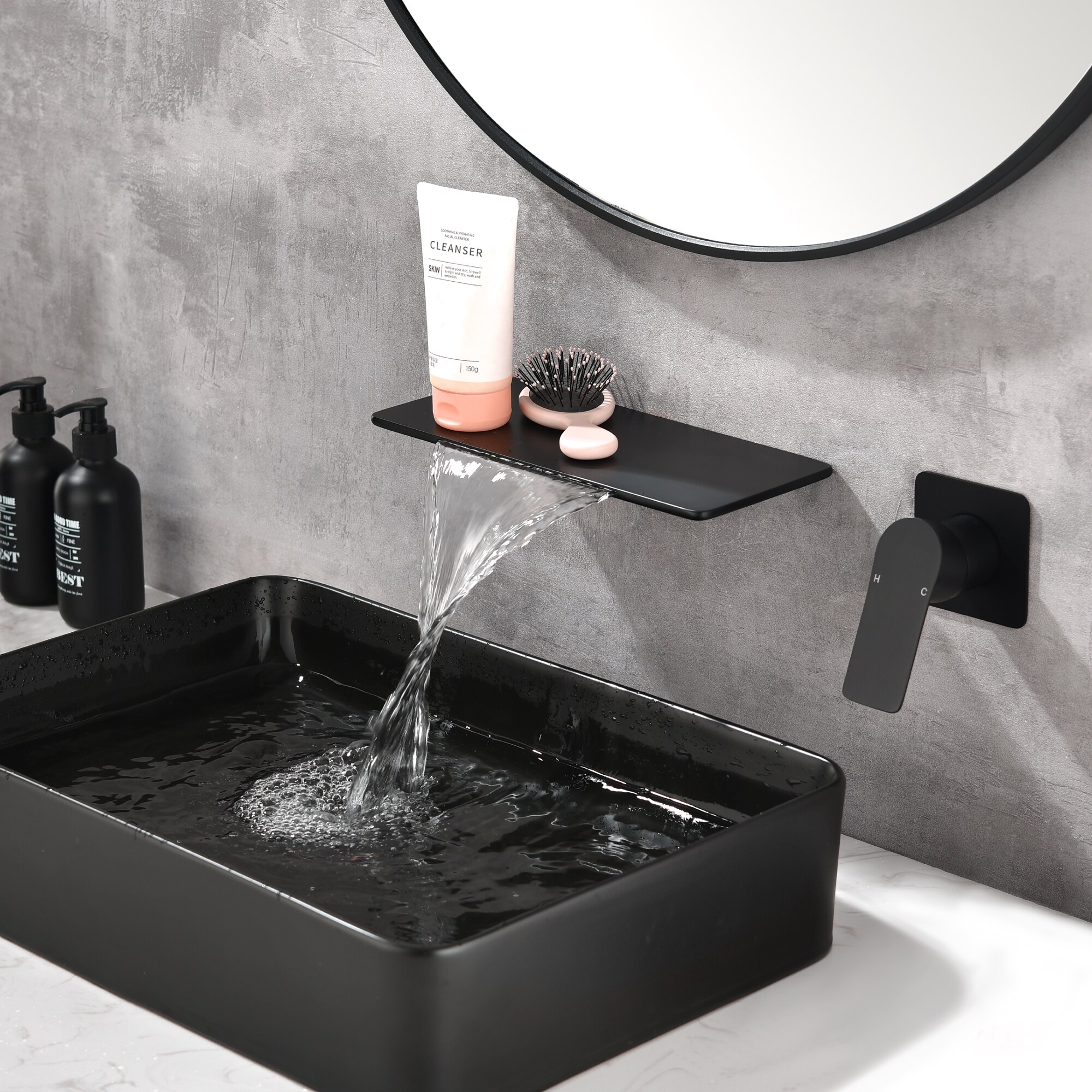 WELLFOR SMG-2415MB Roman-Tub-Faucets - View #4
