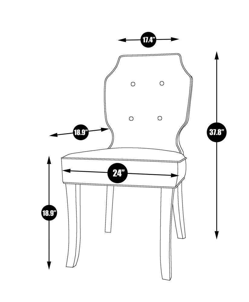 Chic Home Design FDC2913-LW Dining-Chairs - View #8