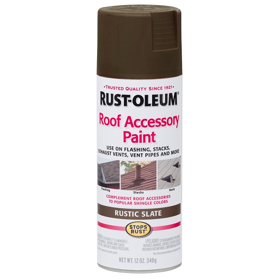 Rust-Oleum 285222 Roof Accessory Rustic Slate Spray Paint (Actual Net Contents: 12 oz.)