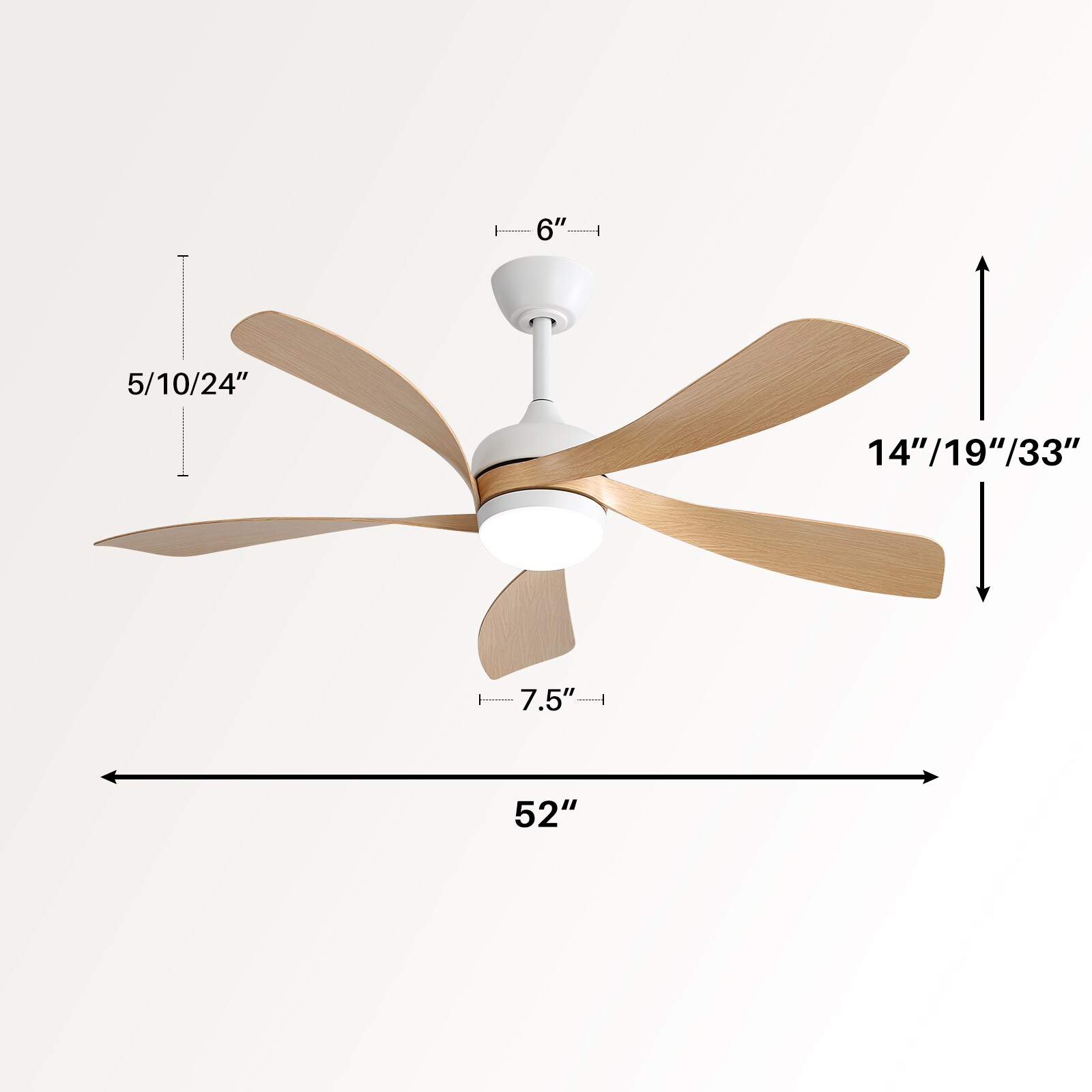 Sofucor L-52K096-WH-ABSQMW60 Ceiling-Fans - View #9