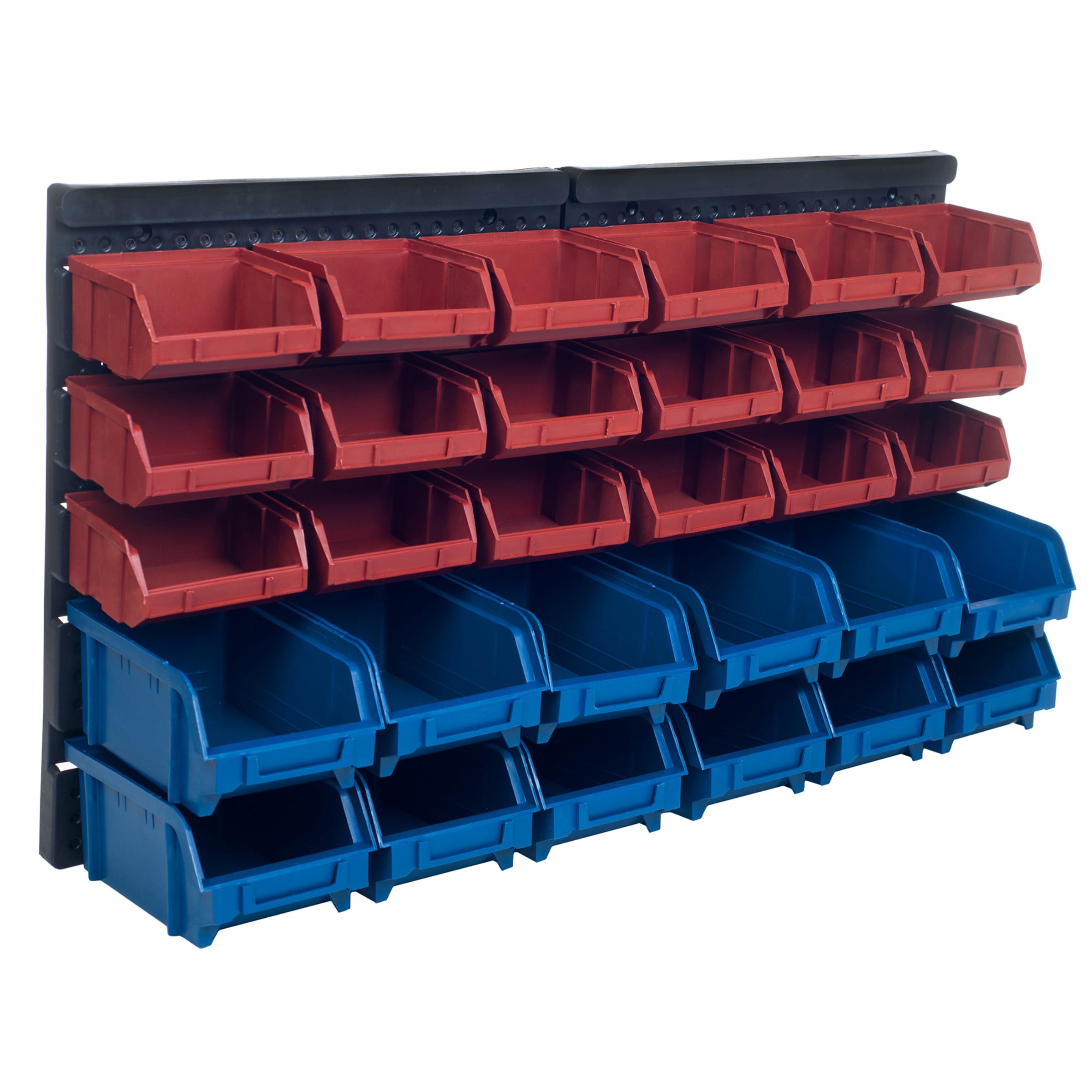 New Blue 3 Tier Compartment Home Storage Plastic Organiser Rack Shelf Shelfing 