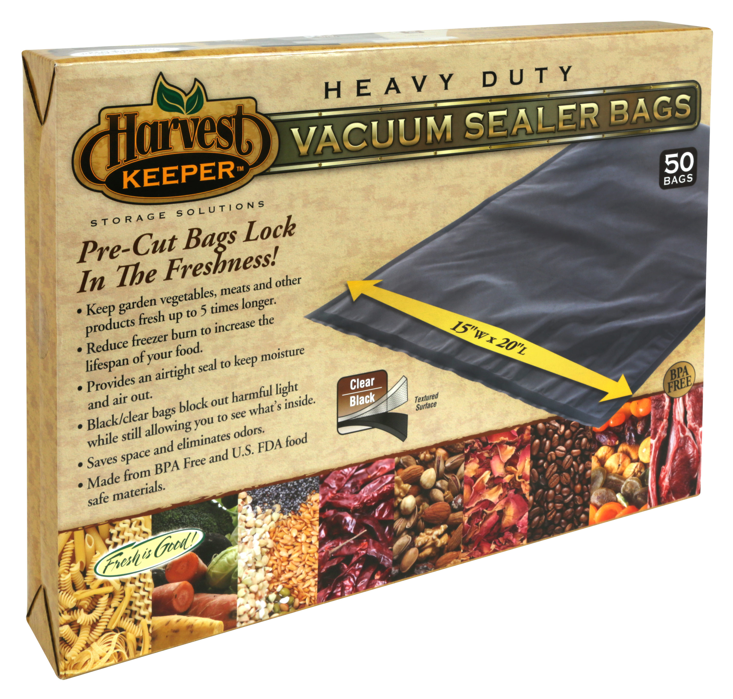 Harvest Keeper® Vacuum Seal Black/Black Storage Bags & Rolls