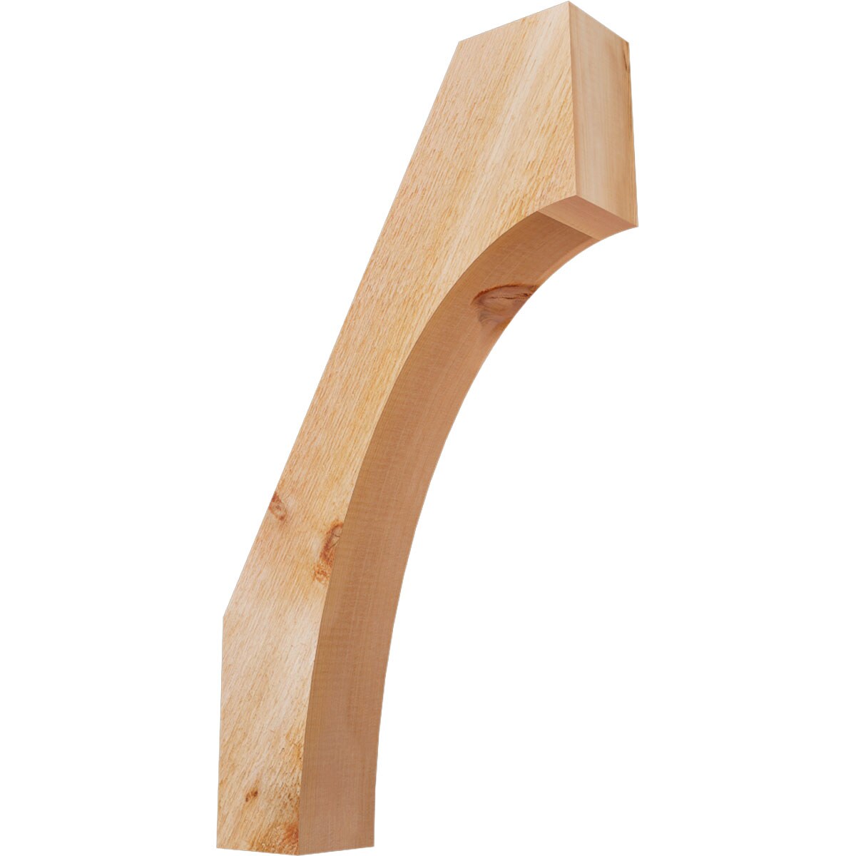 Ekena Millwork BRC04X16X28WTL00RWR 4-in x 16-in x 28-in Western Red Cedar Unfinished Wood Westlake Tough Sawn Knee Brace