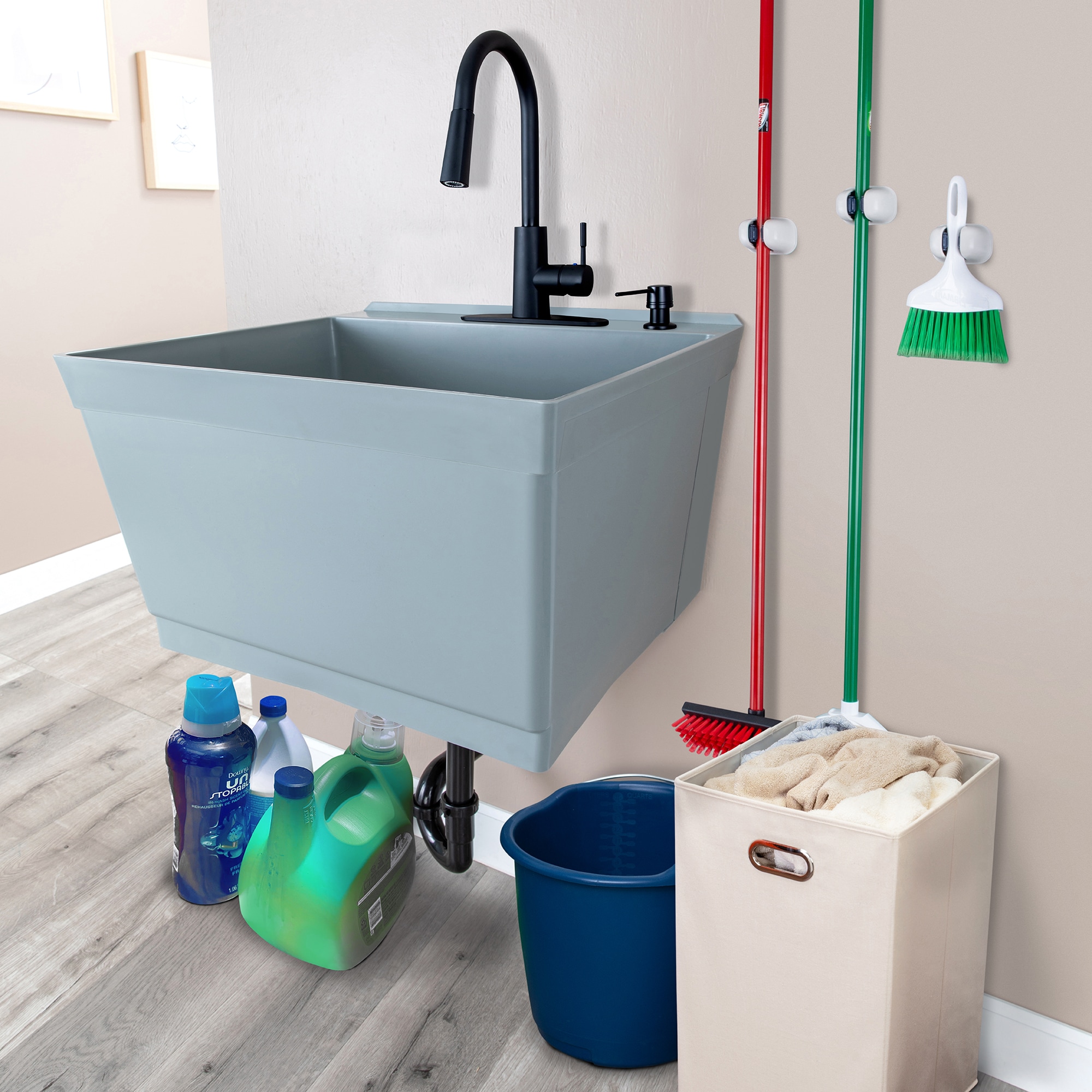Cambridge Resources 040 US3507GRY Laundry-Tubs-Utility-Sinks - View #4