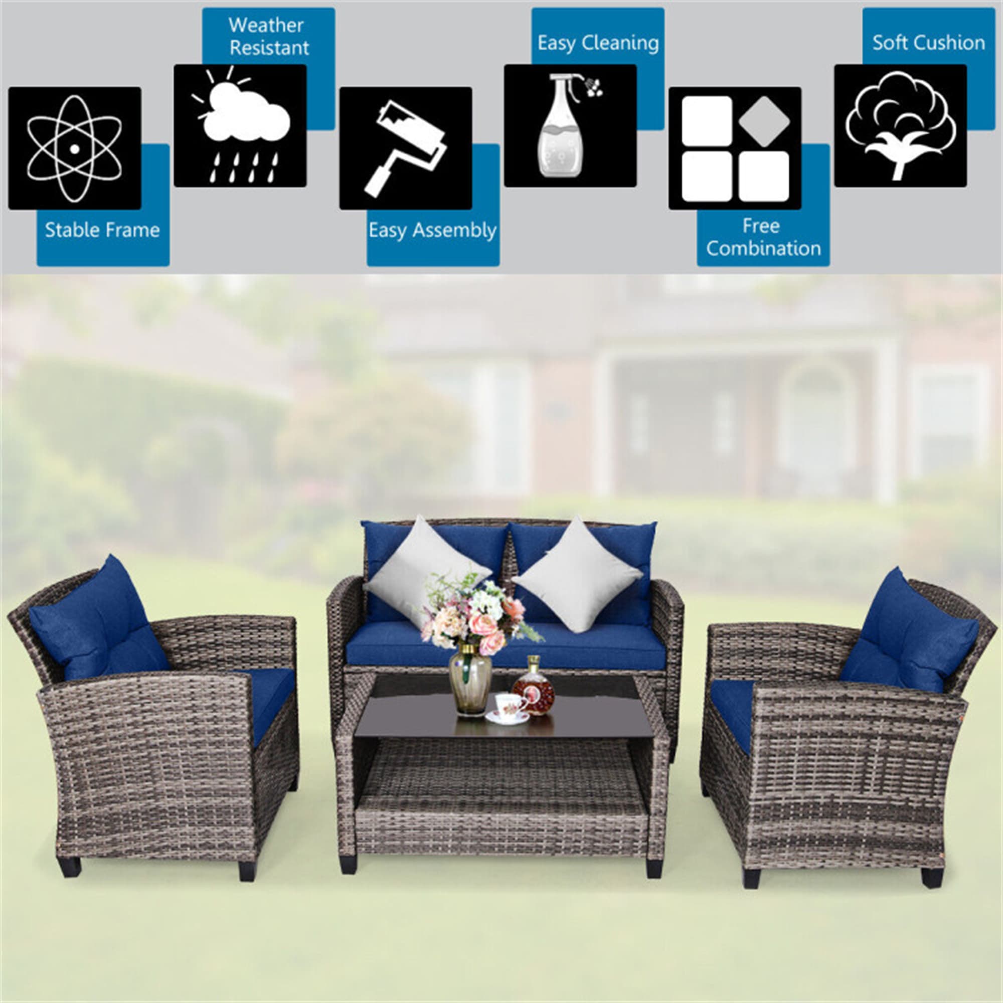 BABOOM BOM-8647-C+-CO Patio-Conversation-Sets - View #9