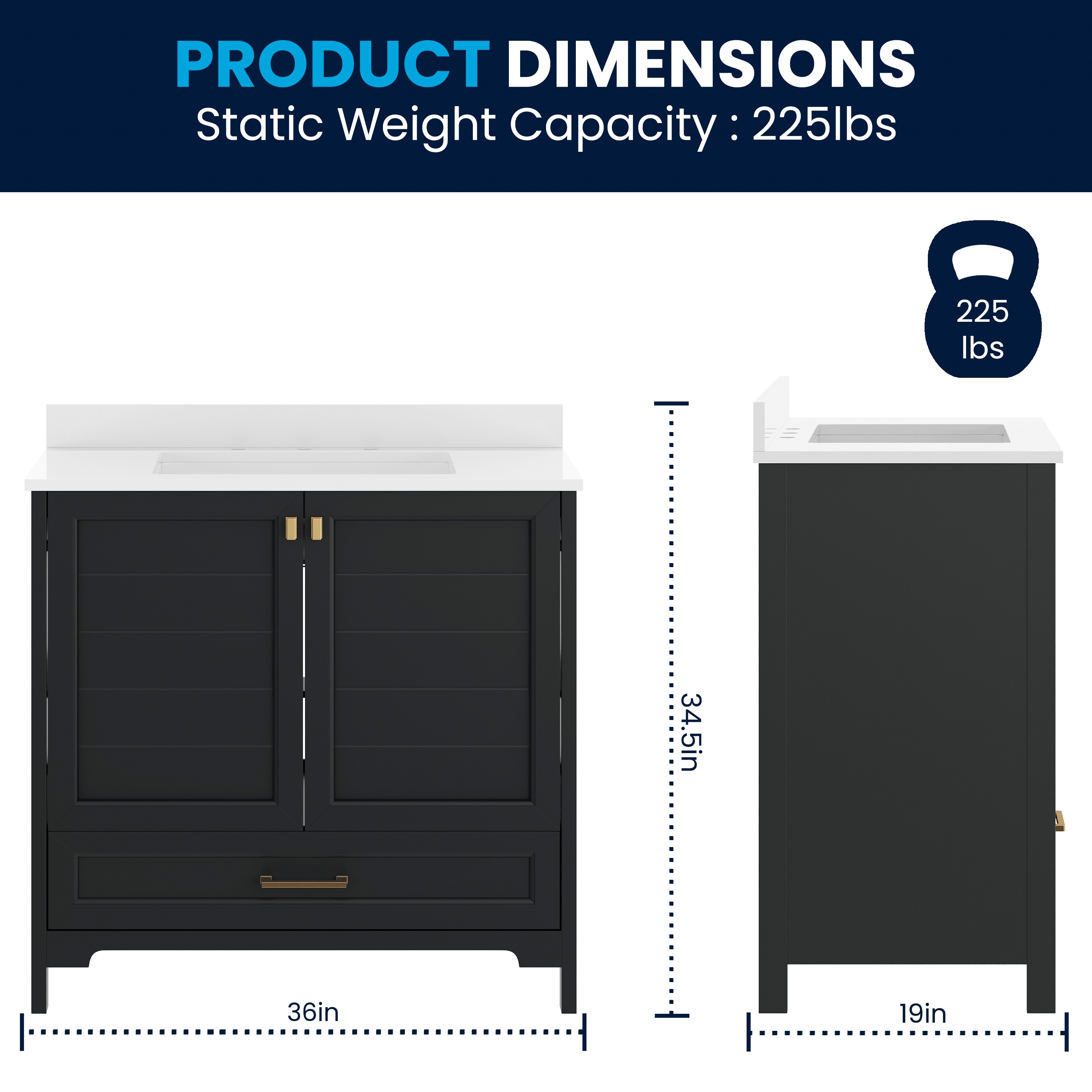 Flash Furniture 196861193194 Bath-Vanity-Combo - View #6