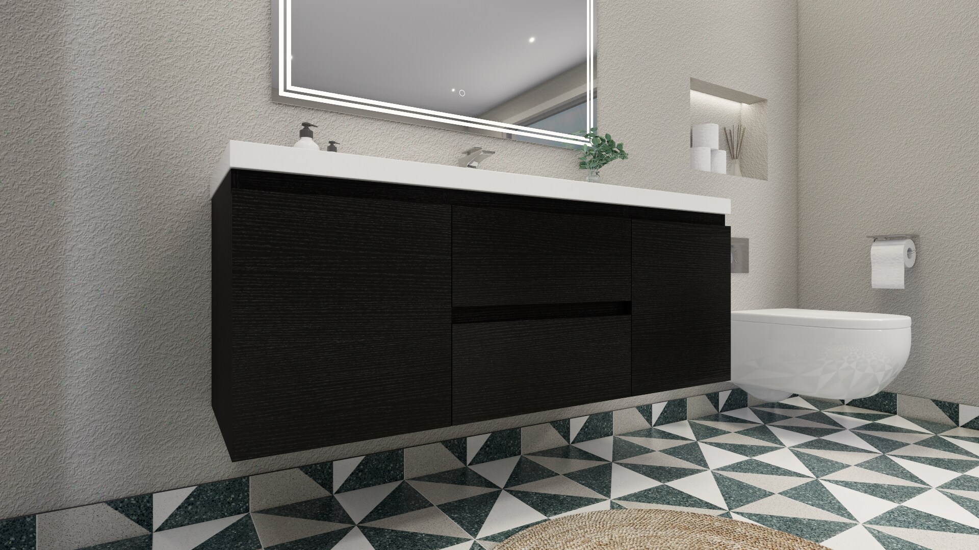 Moreno Bath MOB60S-RB Bath-Vanity-Combo - View #7