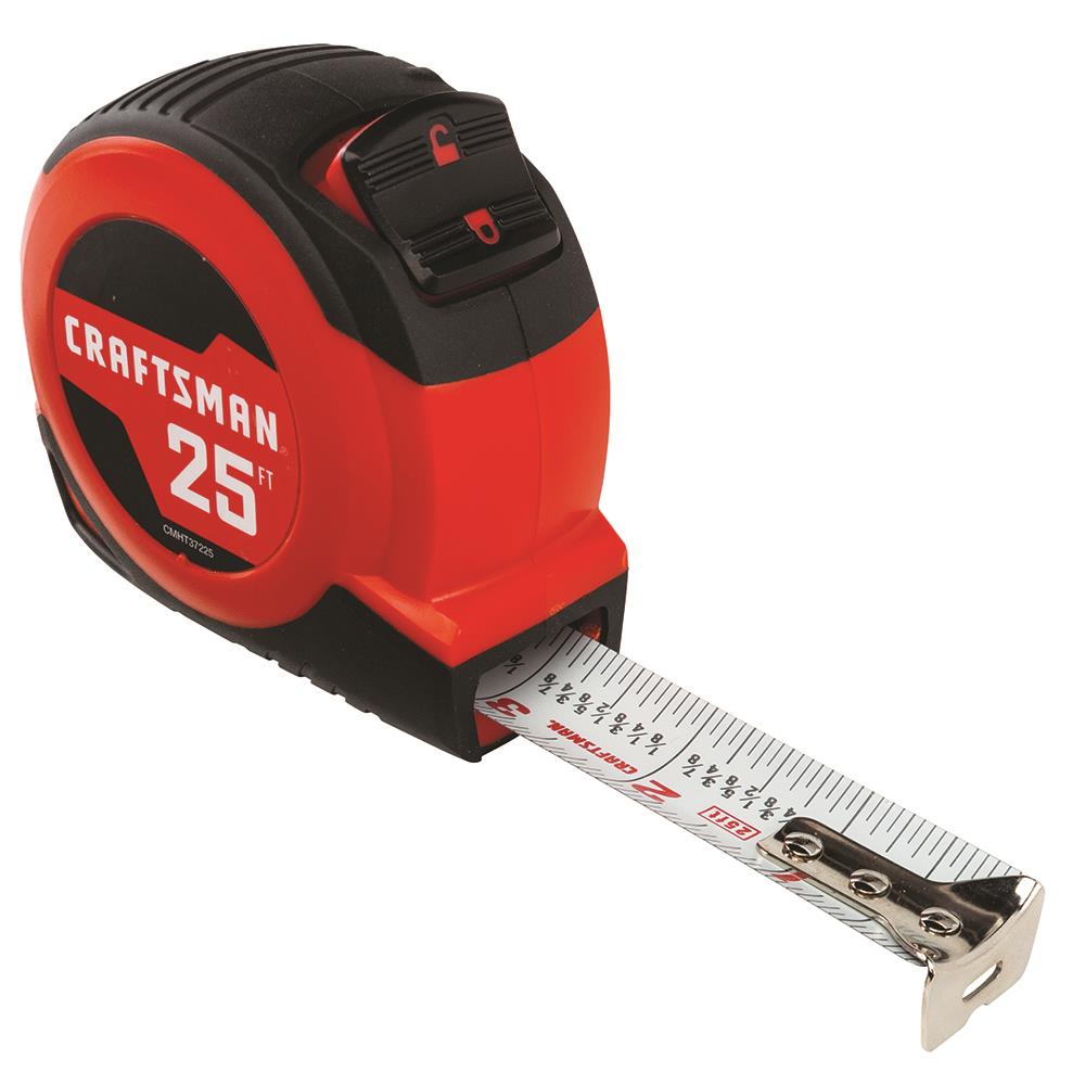 Details about   25 ft Compact Auto Lock Tape Measure 
