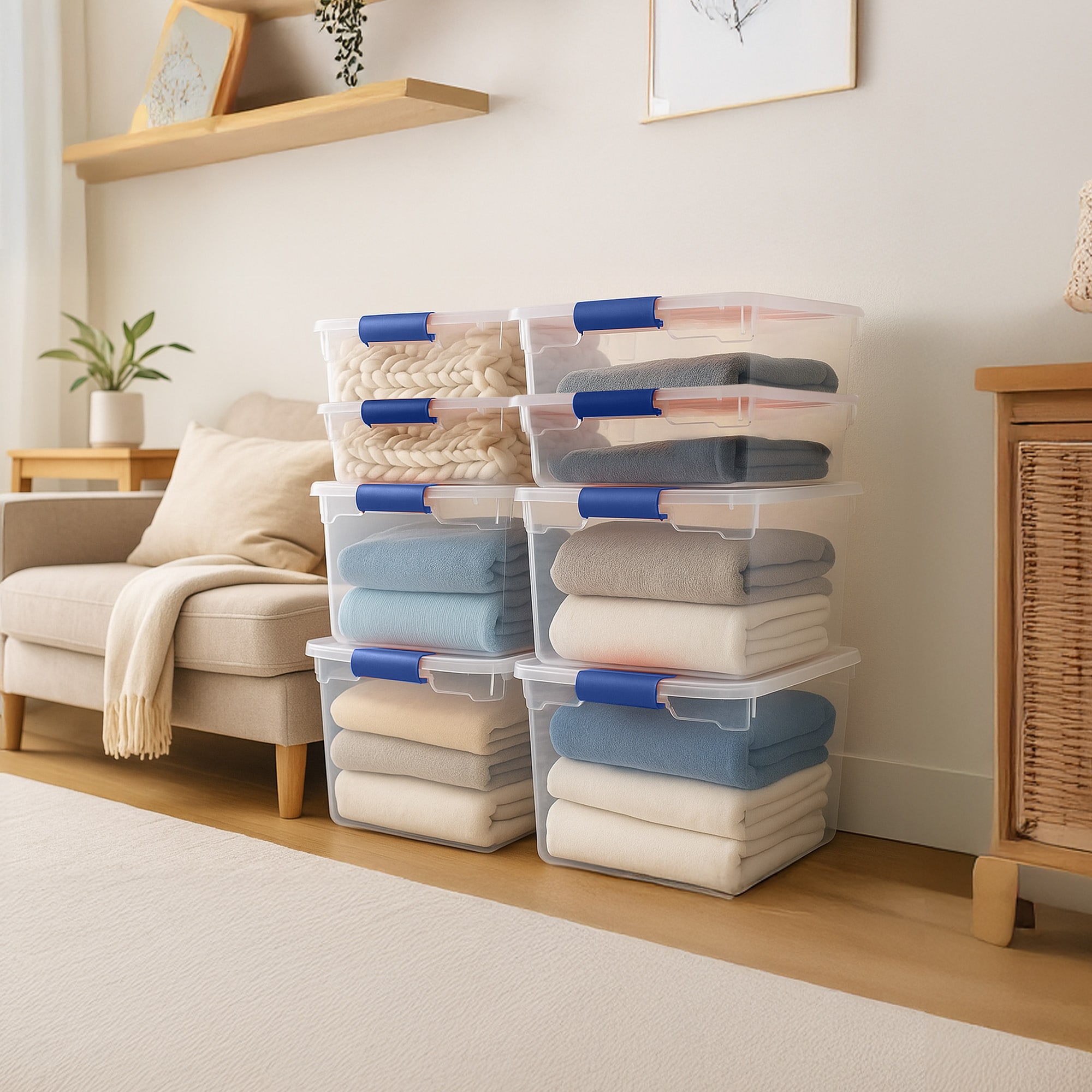 Homz Products 286175 Plastic-Storage-Totes - View #9