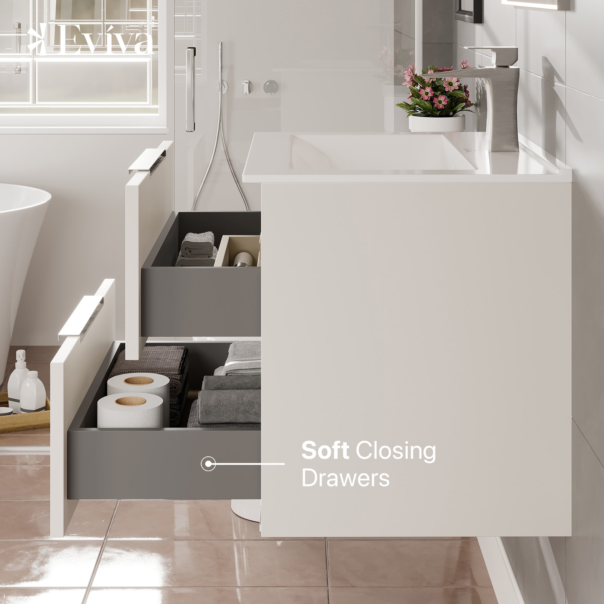 Eviva EVVN523-24WH Bath-Vanity-Combo - View #8